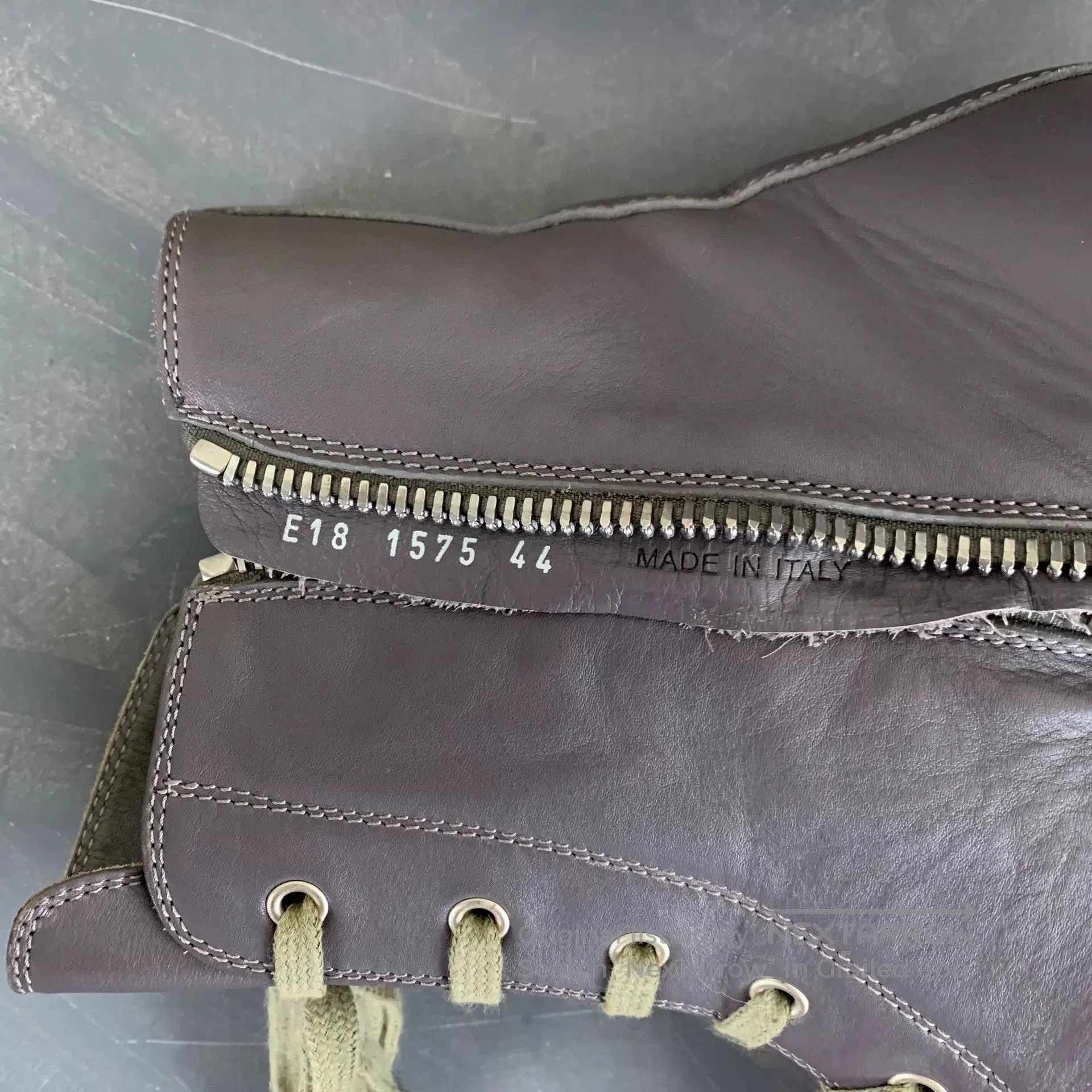 Rick Owens rick owens rare leather high. Size US 10 / EU 43 - 6 Thumbnail