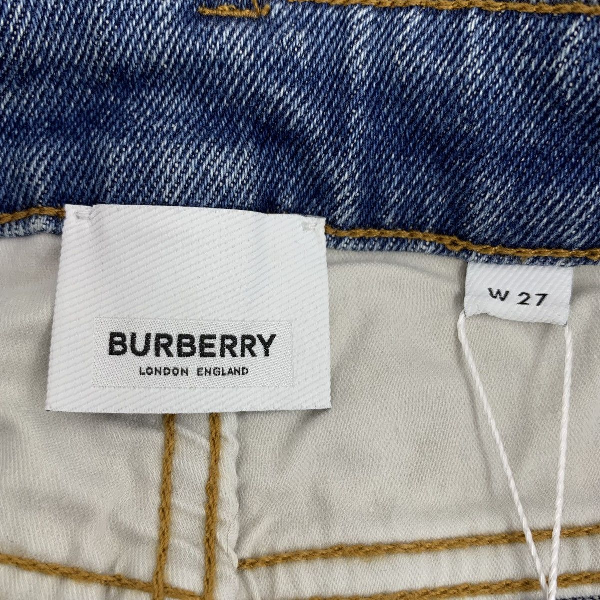 Burberry Burberry Navy Blue Cotton Denim Casual Pants K26WX Size 27" / US 4 / IT 40 - 7 Thumbnail
