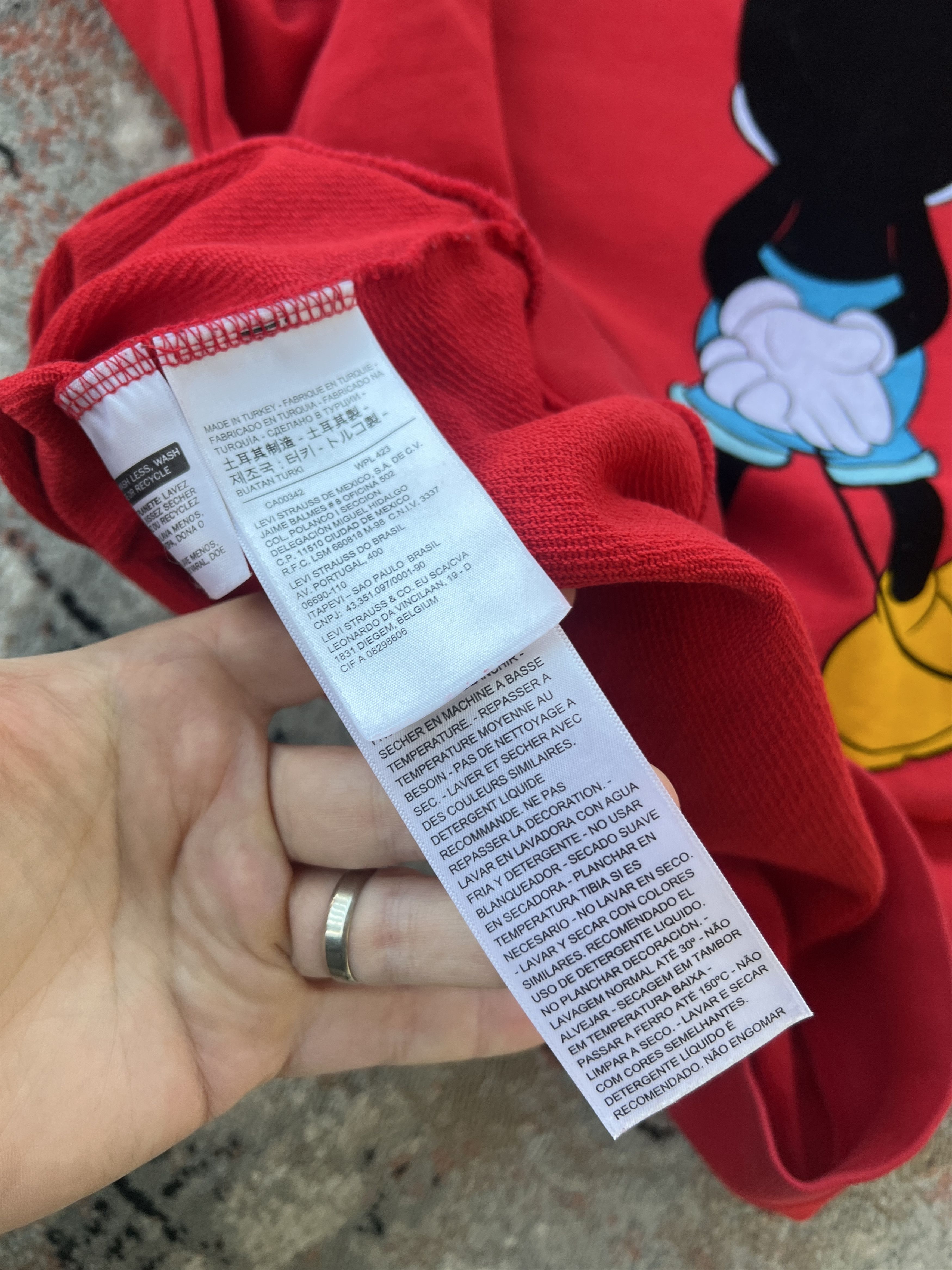 Disney Levi's Disney Mickey Mouse Sweatshirt Size US S / EU 44-46 / 1 - 8 Thumbnail