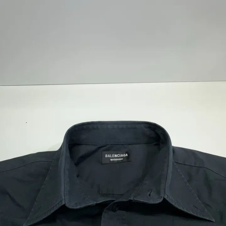 Other Balenciaga Balenciaga Black Short Sleeve Shirt for Men -25 Size US M / EU 48-50 / 2 - 2 Thumbnail