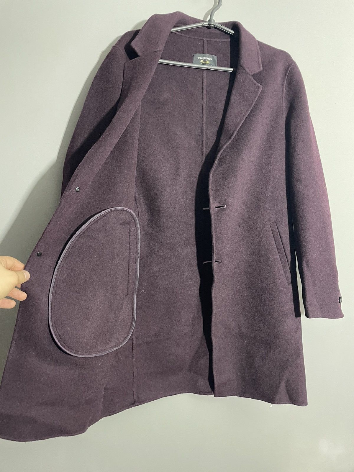 The Kooples The Kooples Burgundy Wool Coat Jacket size 44 Size M / US 6-8 / IT 42-44 - 13 Thumbnail
