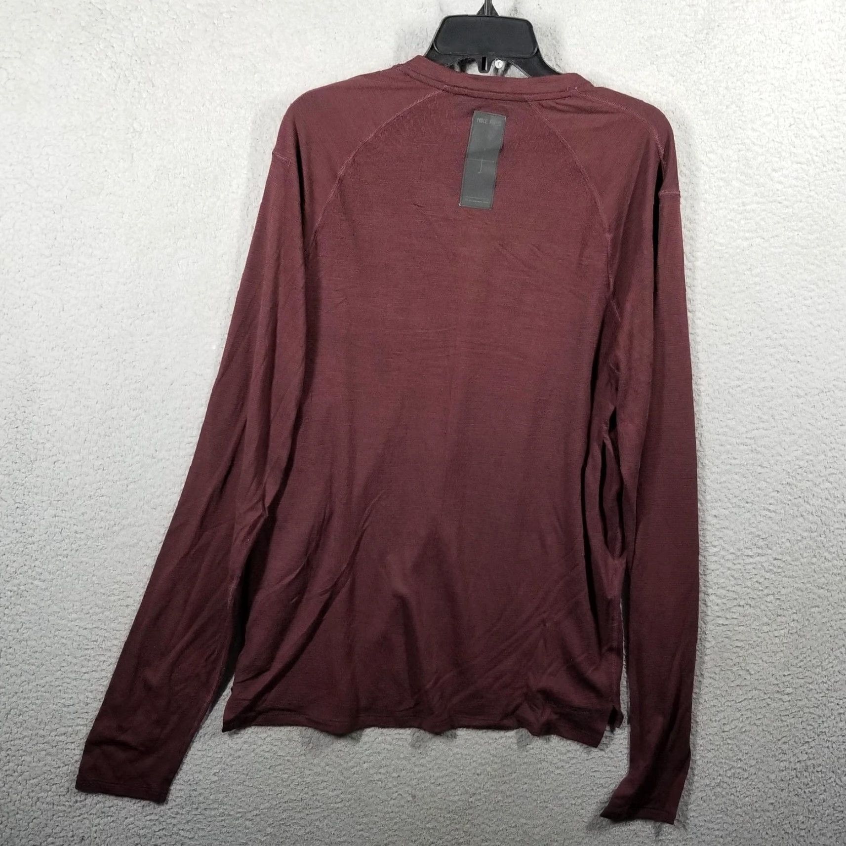Nike Nike Dri-FIT ADV Long Sleeve Shirt Mens Medium Maroon FZ0991-652 Nike Shirt Size US M / EU 48-50 / 2 - 2 Thumbnail