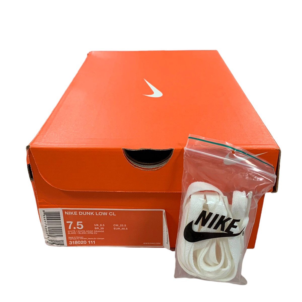 Nike Vintage Nike Dunk Low CL White Hoop Orange 2008 Sneakers Size US 7.5 / EU 40-41 - 9 Thumbnail