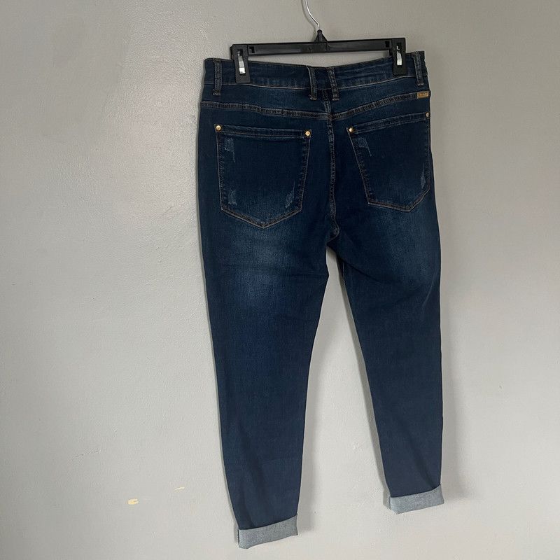 Hartford Hawthorne Women's Step Hem Denim Jeans Dark Blue 10 Size 29" - 1 Thumbnail