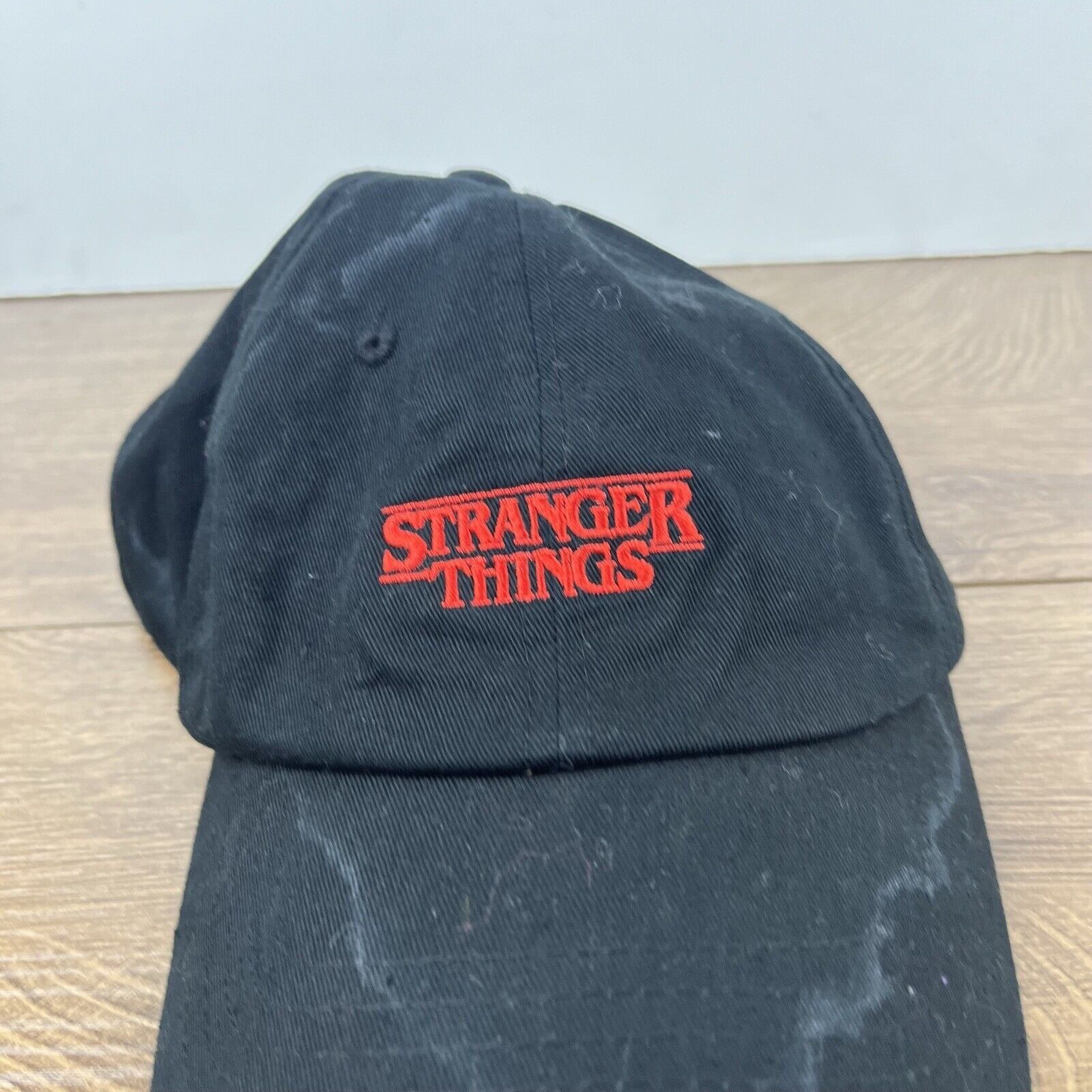 Other Stranger Things Hat Black Adjustable Hat Black Stranger Thin Size ONE SIZE - 7 Thumbnail