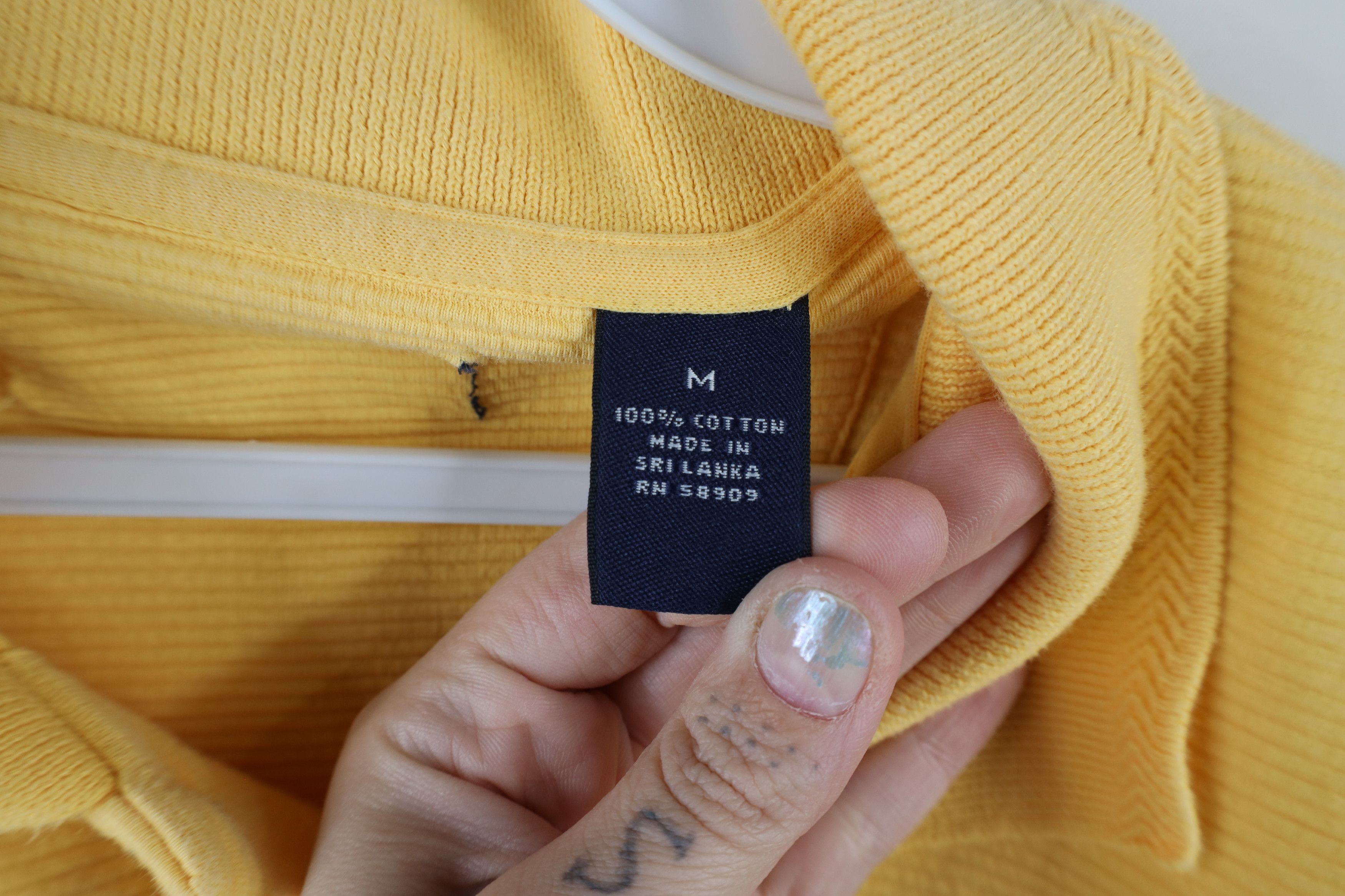 Vintage Vintage 90s Streetwear Long Sleeve Rugby Polo Shirt Yellow Size US M / EU 48-50 / 2 - 8 Thumbnail