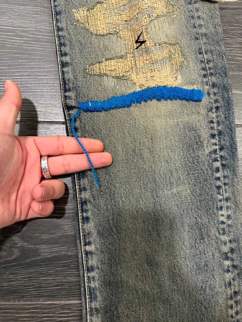 Undercover Undercover 68 Blue YARN DENIM JEANS | Grailed Undercover Undercover 68 Blue YARN DENIM JEANS | Grailed