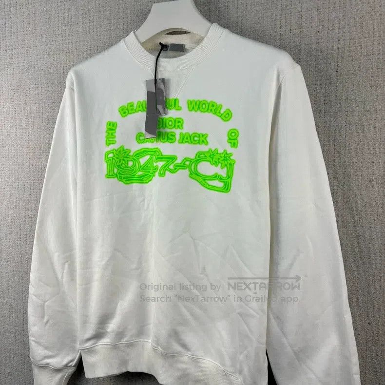 Dior Dior FW22 Logo letter round neck long-sleeved sweatshirt Size US L / EU 52-54 / 3 - 2 Thumbnail