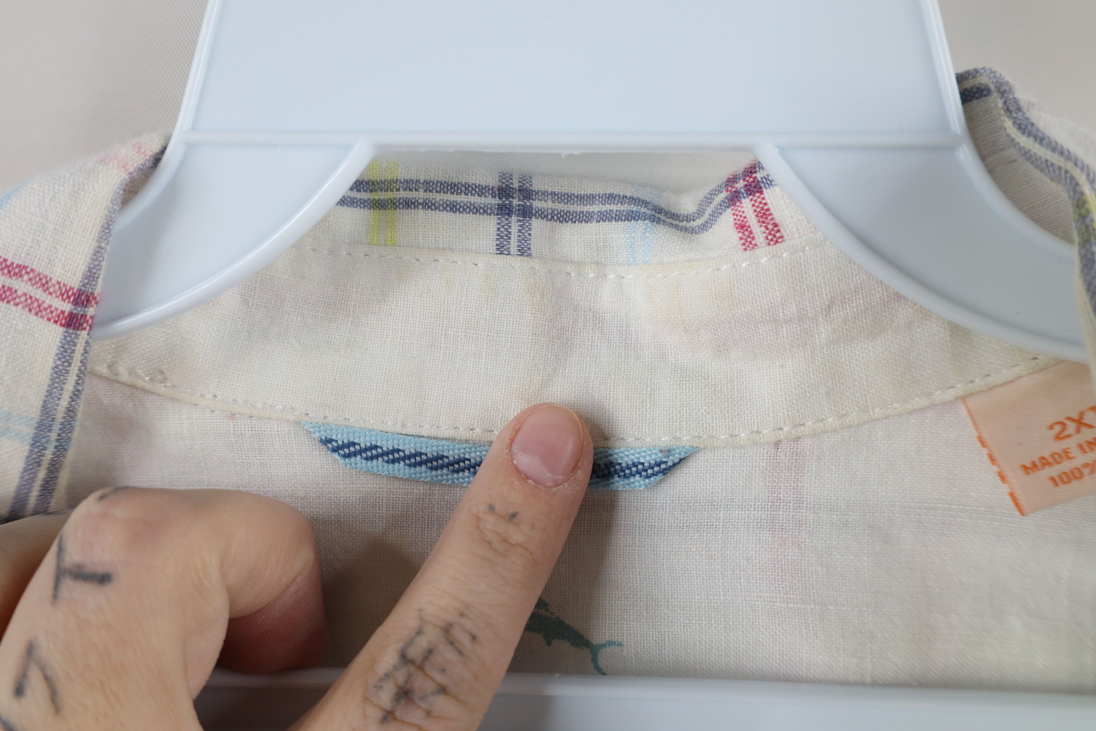 Tommy Bahama × Vintage Vintage Tommy Bahama Rainbow Plaid Collared Button Shirt Size US XXL / EU 58 / 5 - 5 Thumbnail