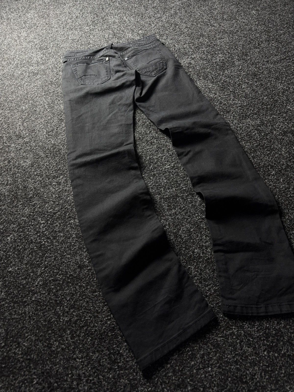 G-Star Y2K 00s G-STAR RAW R. Straight Tapered Jeans Washed Black Size 26" / US 2 / IT 38 - 9 Thumbnail