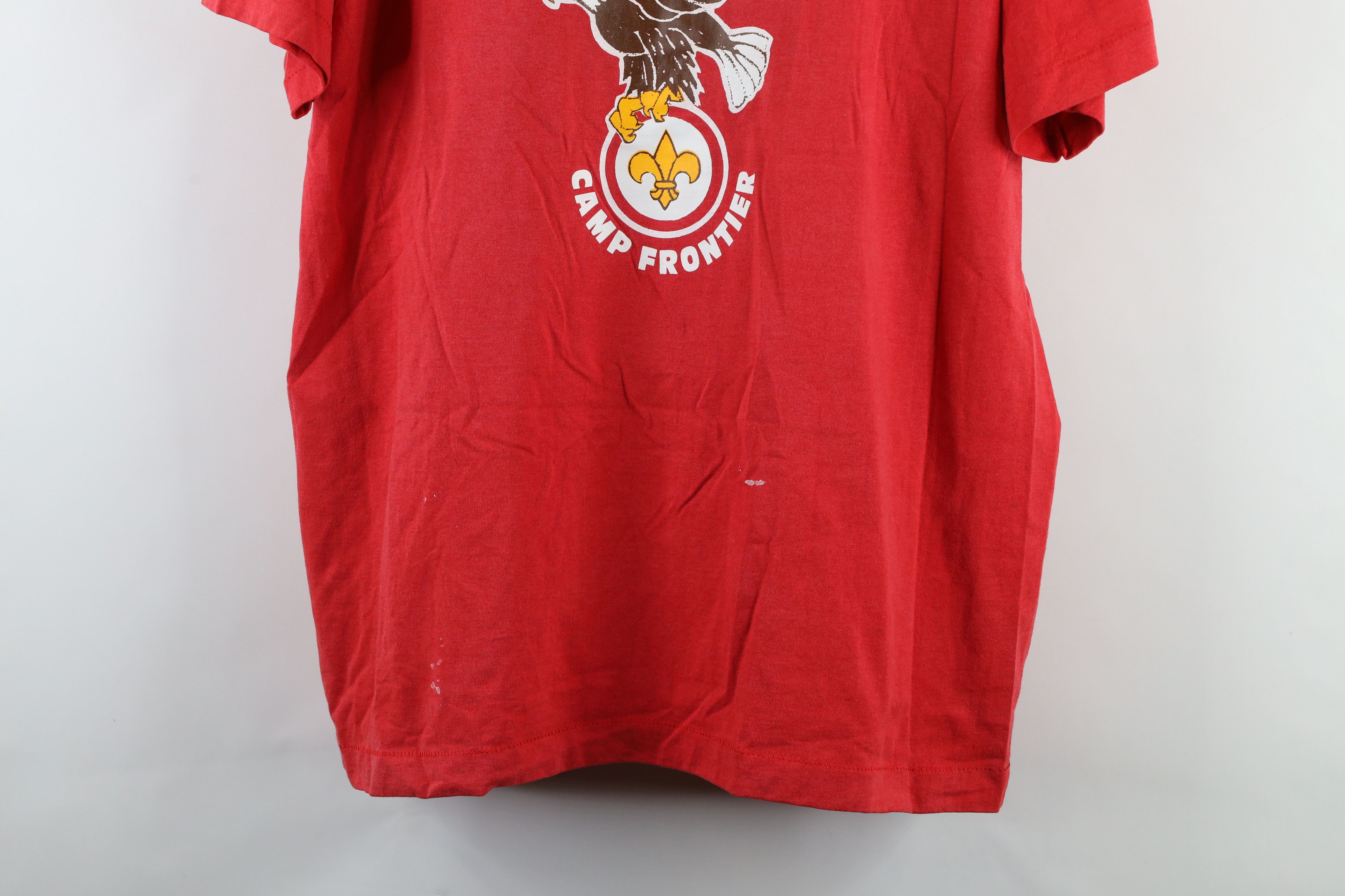 Vintage Vintage 90s Boy Scouts of America Camp Frontier T-Shirt Size US XXL / EU 58 / 5 - 3 Thumbnail