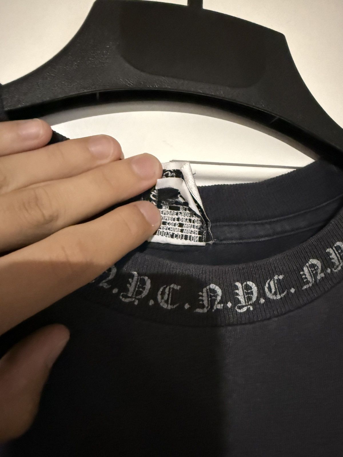 Chrome Hearts Chrome Hearts Vintage NYC Neck Logo T-shirt Size US S / EU 44-46 / 1 - 6 Thumbnail