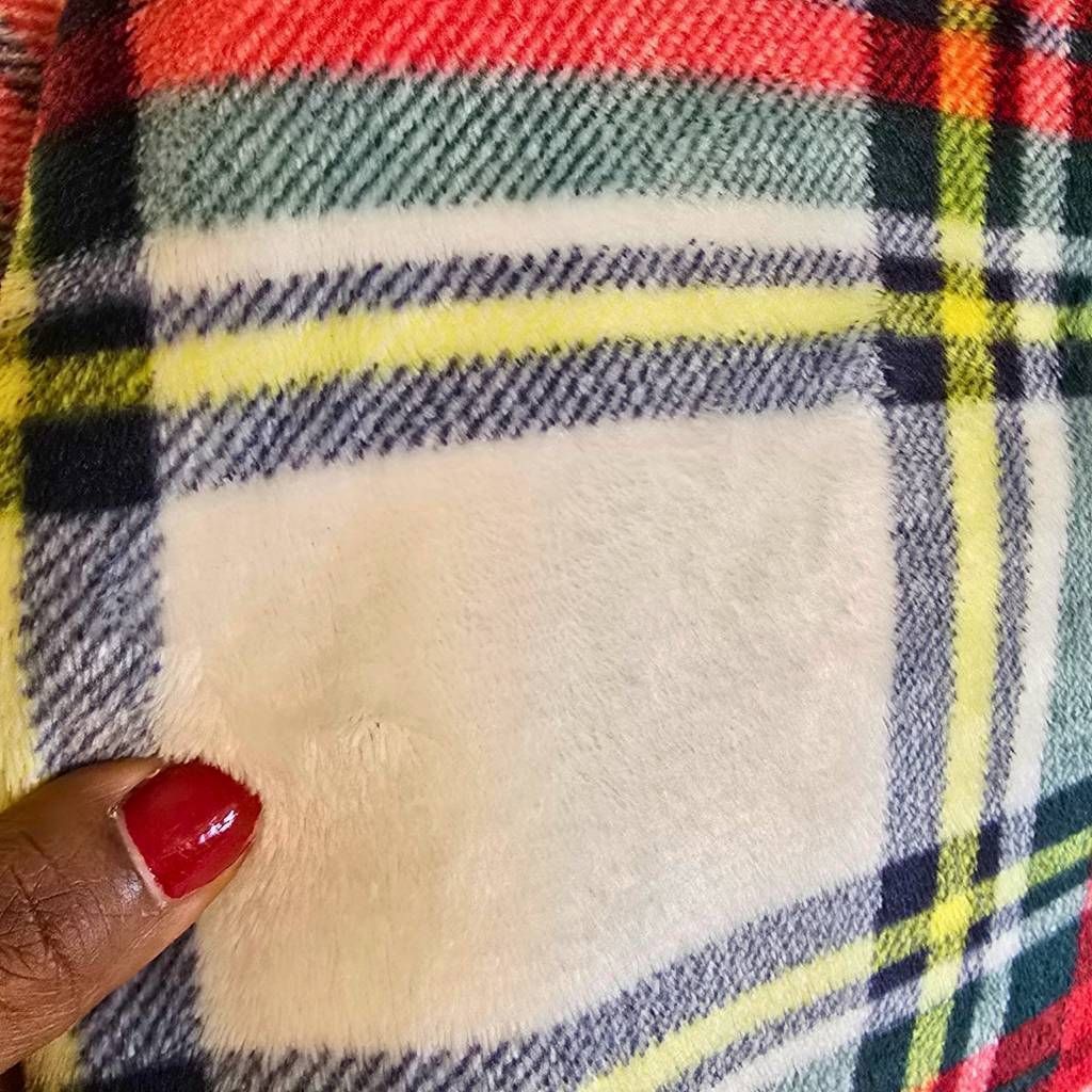 Vineyard Vines Vineyard Vines Women’s Plaid 1/4 Zip Fleece Pullover Size M Soft Lightweight Size M / US 6-8 / IT 42-44 - 16 Thumbnail