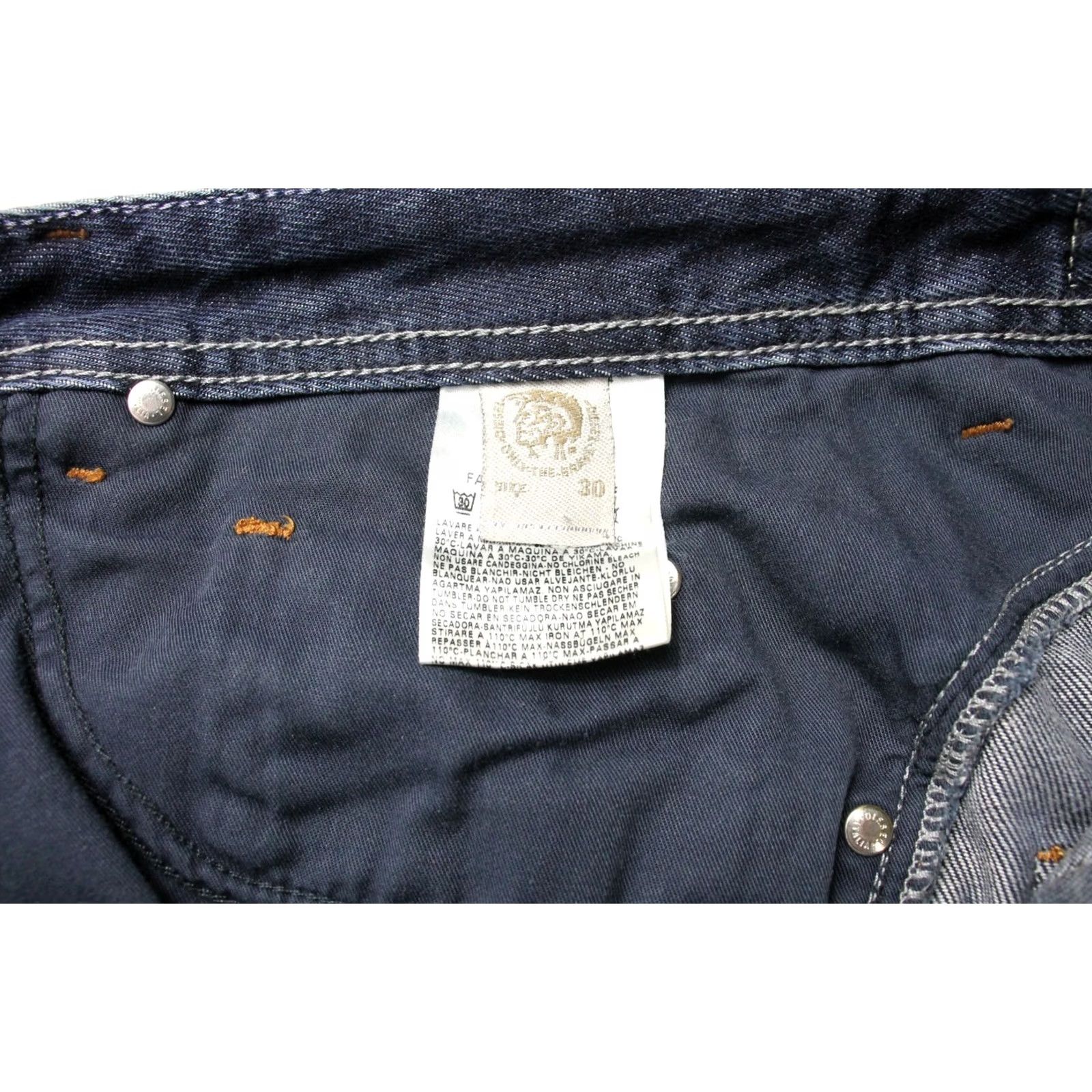 Diesel Diesel Bonsky 008ST Jeans Men's W30/L32 Straight Fit Button Fly Distressed Jeans Size US 30 / EU 46 - 6 Thumbnail