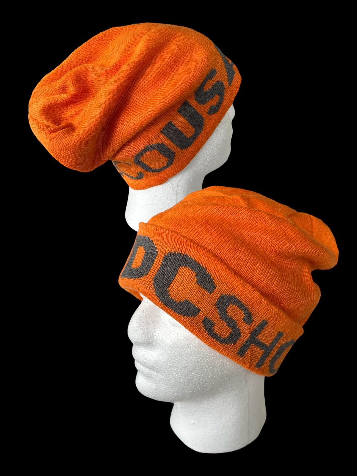 Japanese Brand × Vintage DcShoe Usa Big Logo Orange Beanie Hats snowcap Size ONE SIZE - 2 Thumbnail