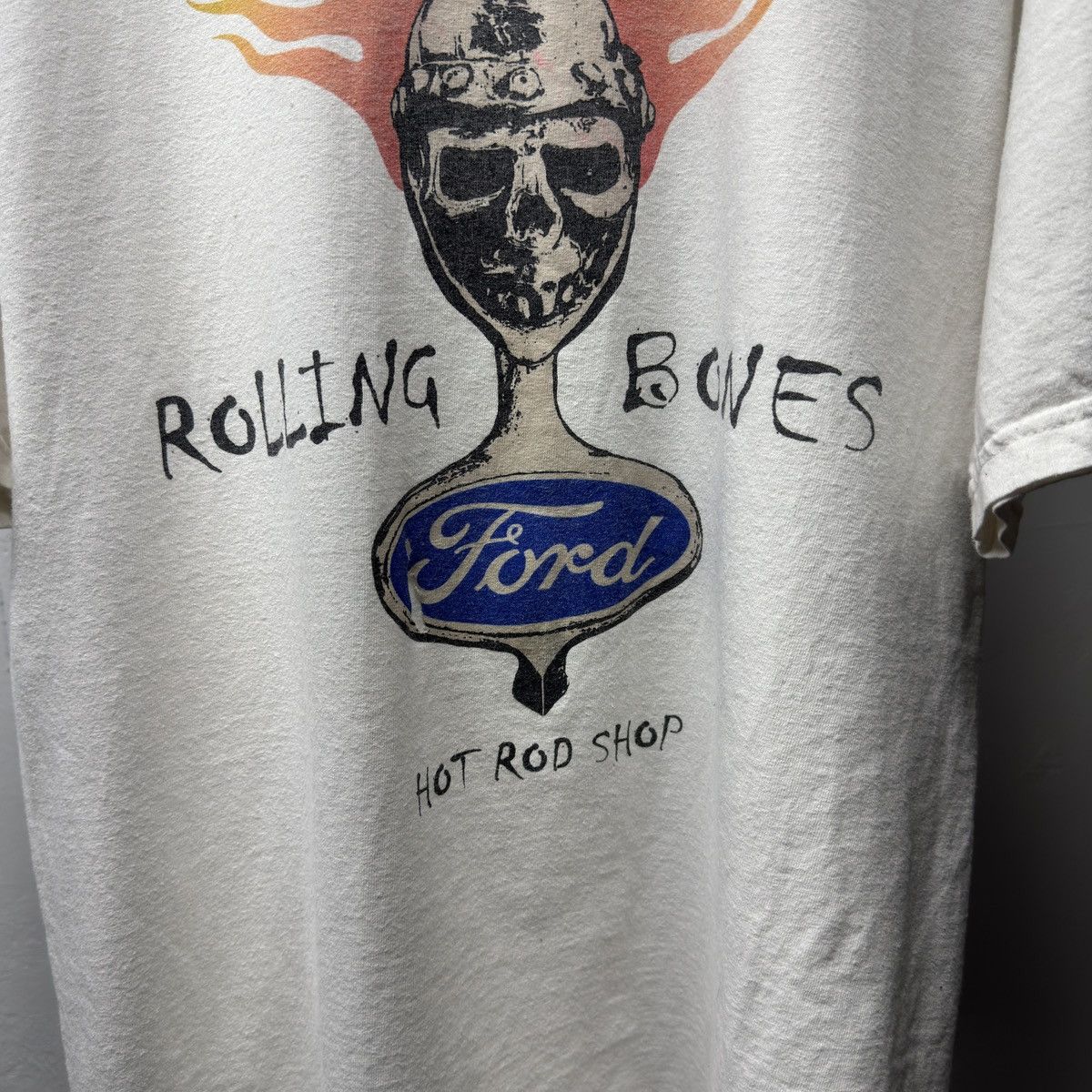 Vintage Rolling Bones Hot Rod Shop Shirt Skull Flame ERD Grunge WCC Size US L / EU 52-54 / 3 - 6 Thumbnail