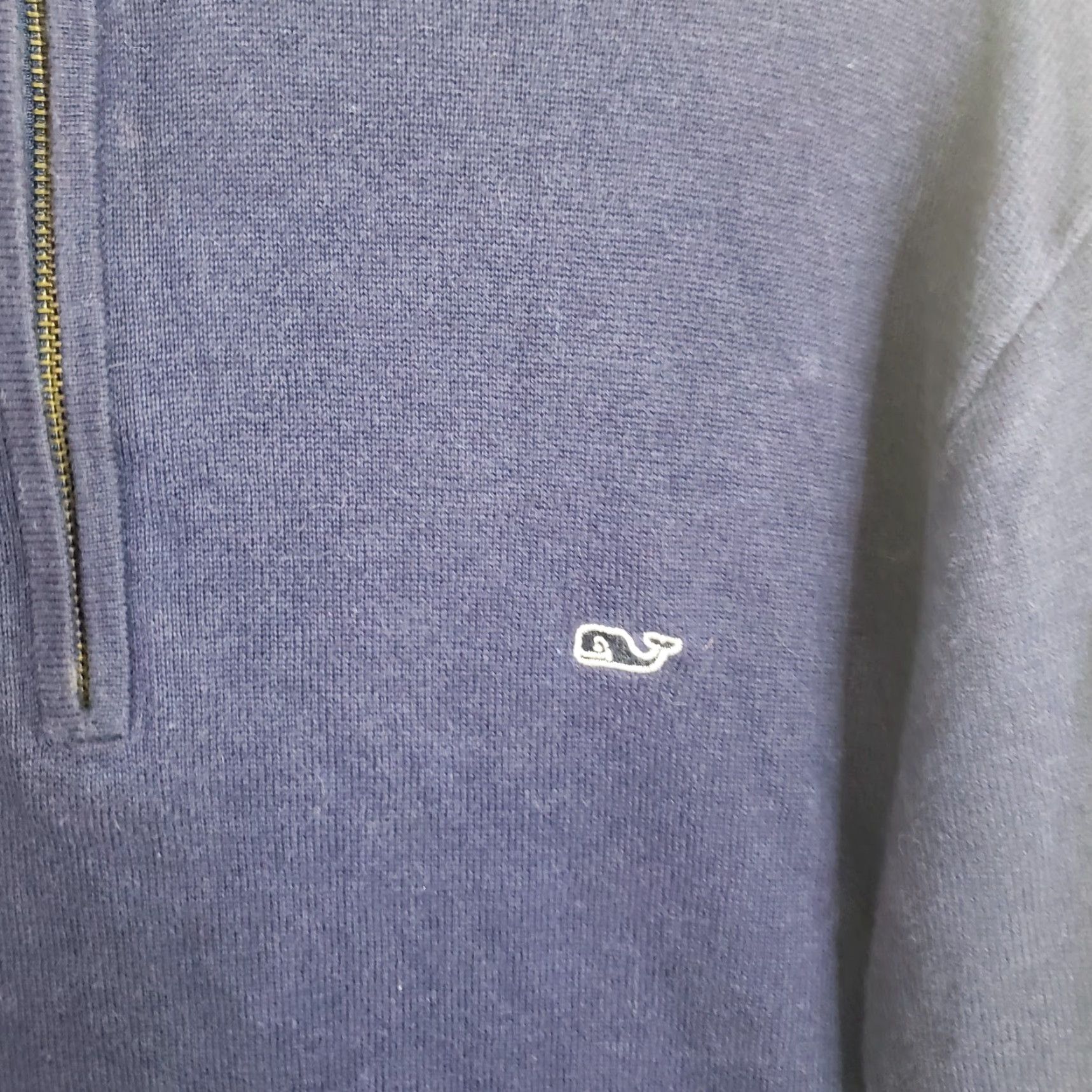 Vineyard Vines Vineyard Vines Men's L Navy Cotton 1/4 Zip Pullover Sweater Size US L / EU 52-54 / 3 - 5 Thumbnail
