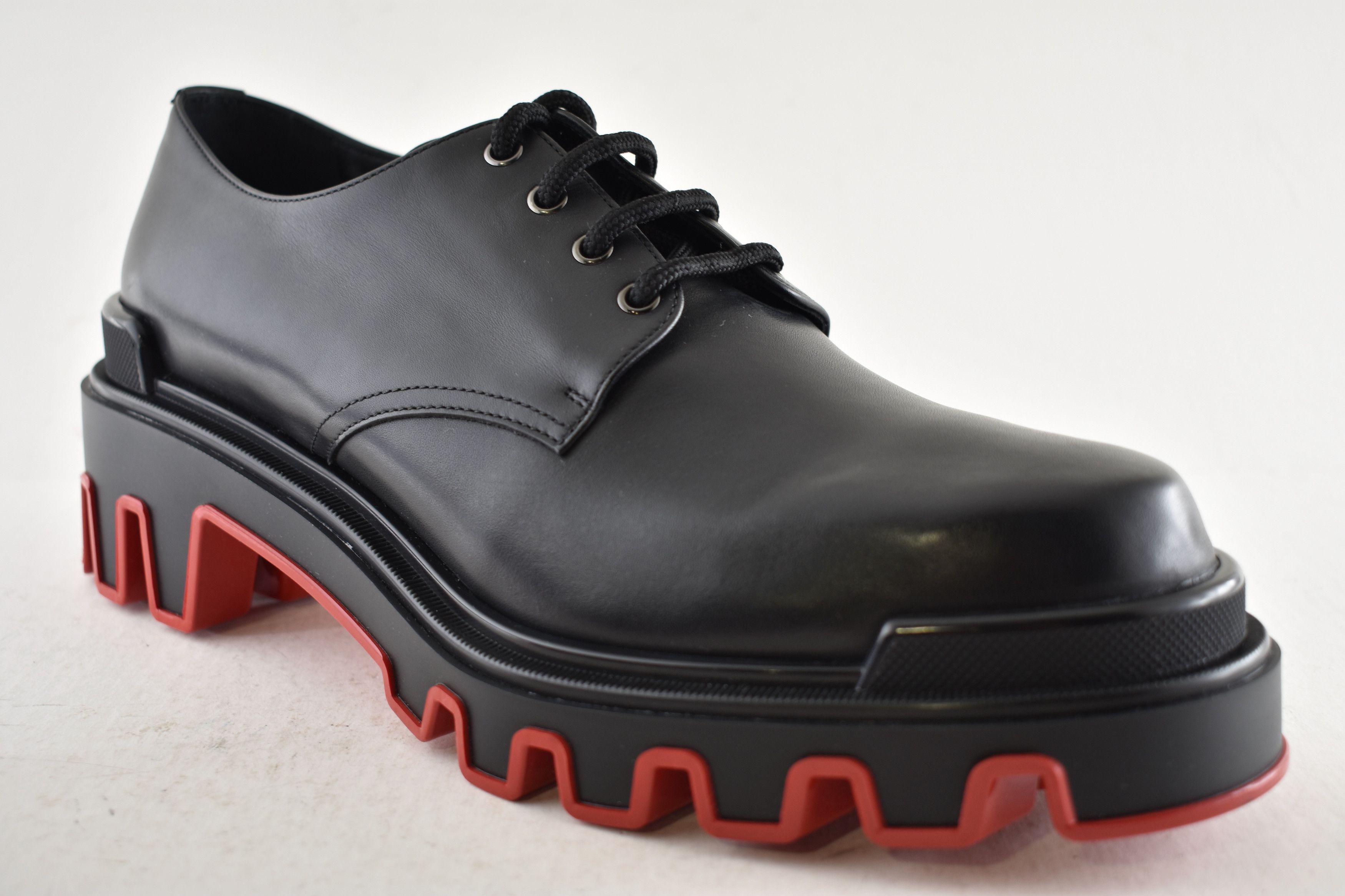 Christian Louboutin Trott Dune Uomo Flat Black Leather Platform Loafer 43.5 10.5 Size US 10.5 / EU 43-44 - 4 Thumbnail