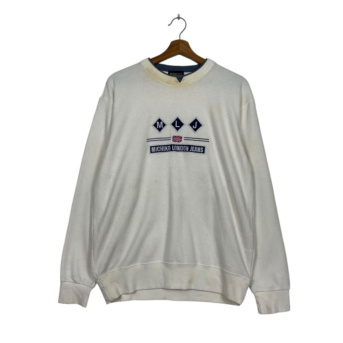Michiko Koshino London Michiko London Jeans Big Logo Sweatshirt Size US M / EU 48-50 / 2 - 1 Thumbnail