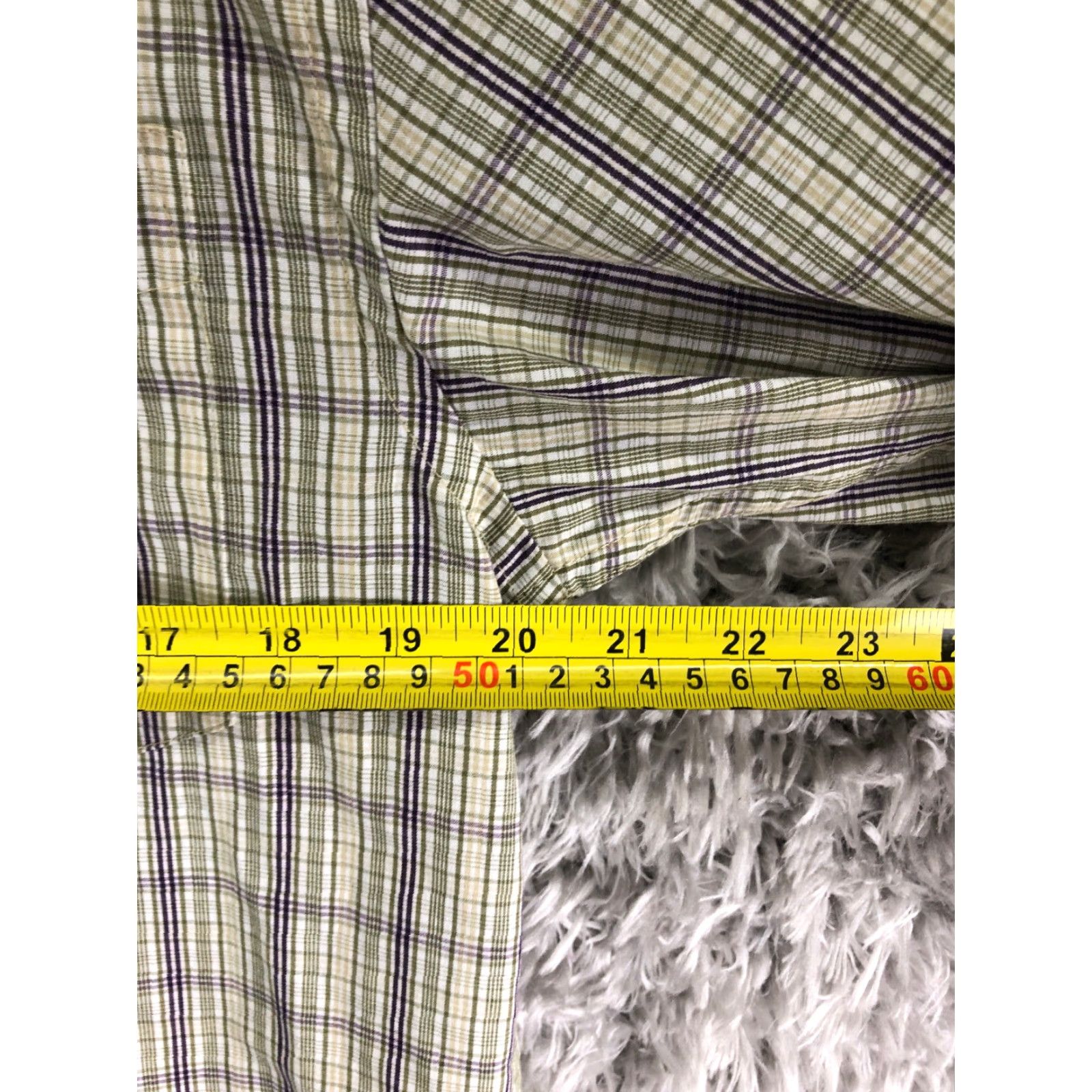 Vintage Northcrest Beige Plaid Short Sleeve Button-Down Shirt Mens M Size US M / EU 48-50 / 2 - 2 Thumbnail