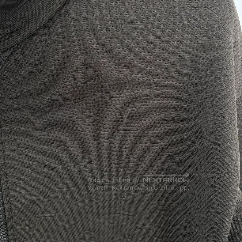 Louis Vuitton Louis Vuitton SS 24 brown embossed full logo jacket Size US XL / EU 56 / 4 - 4 Thumbnail