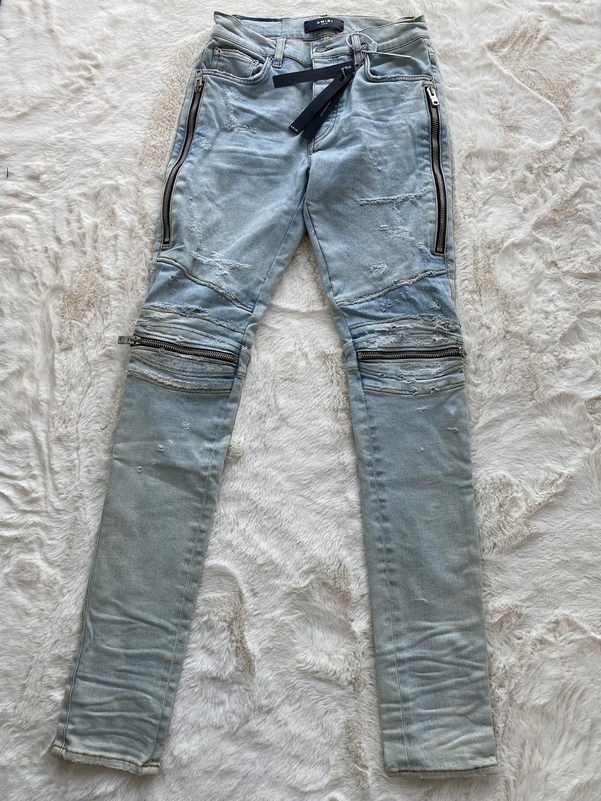Amiri Amiri Light Indigo MX2 Jeans Size US 29 - 1 Thumbnail