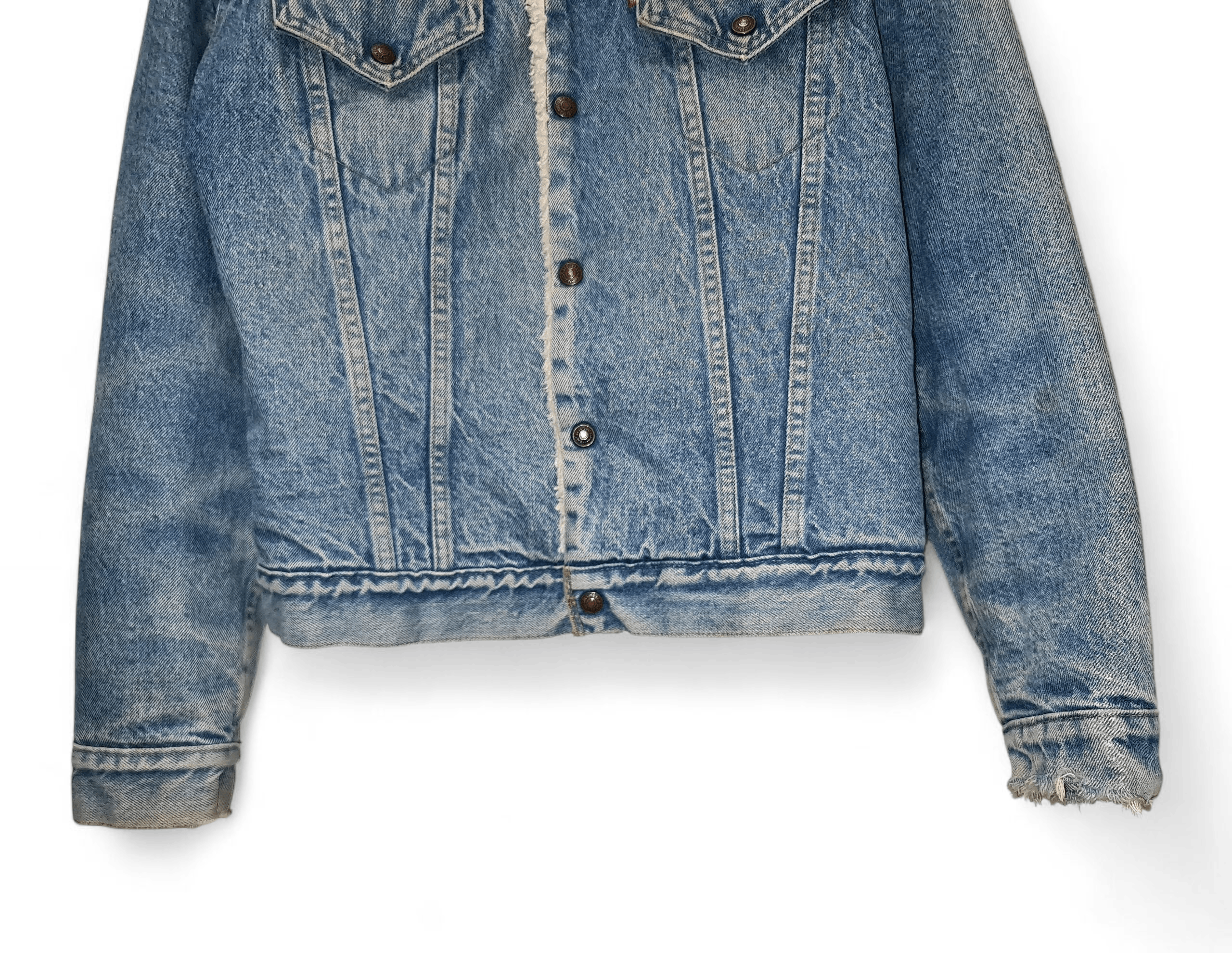 Levi's Vintage Clothing 90s RARE VINTAGE LEVIS SHERPA TRUCKER JACKET made in USA Size US L / EU 52-54 / 3 - 5 Thumbnail