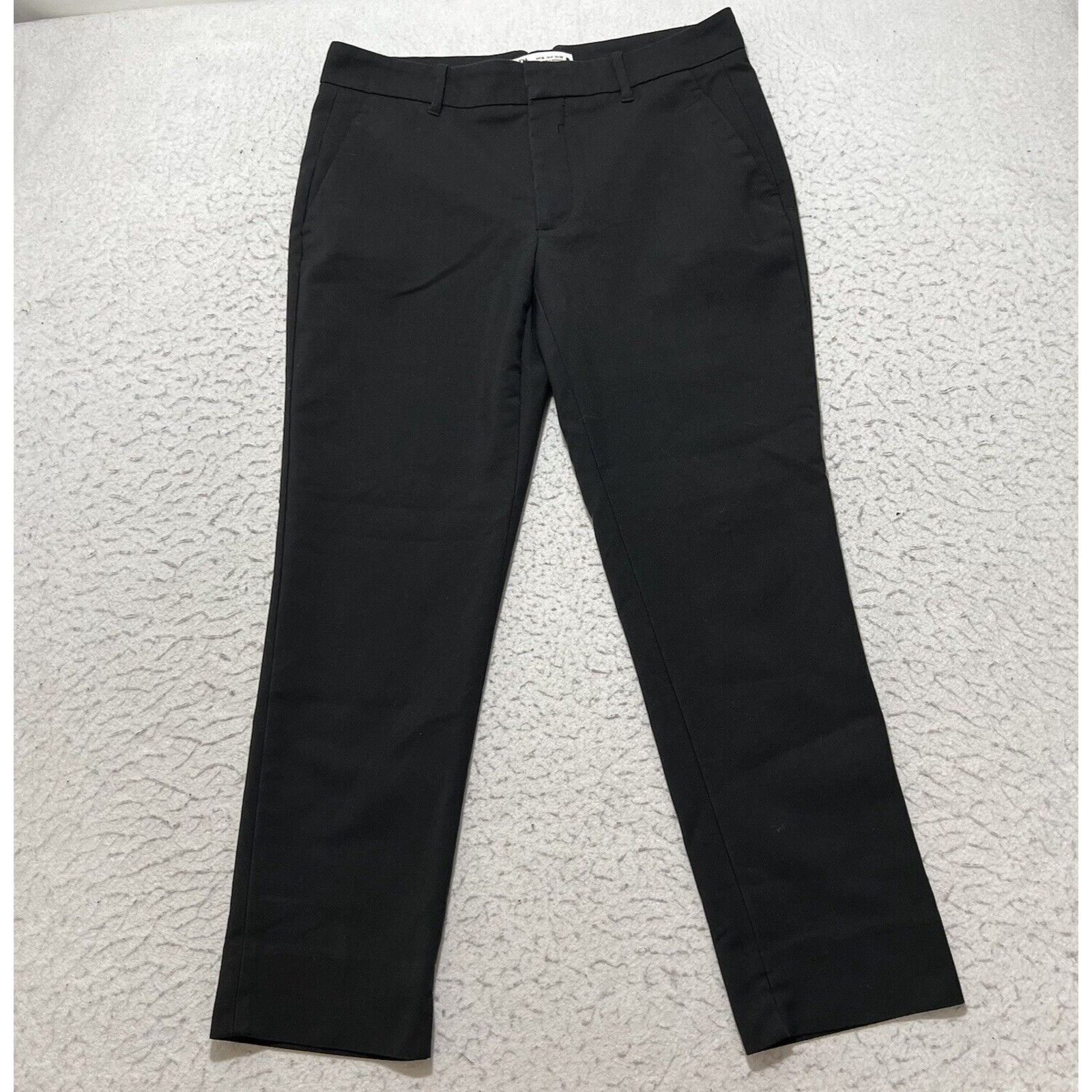 Zara Zara Capri Career Flat Front Dress Pants Solid Black Stretch Size 28" / US 6 / IT 42 - 1 Thumbnail