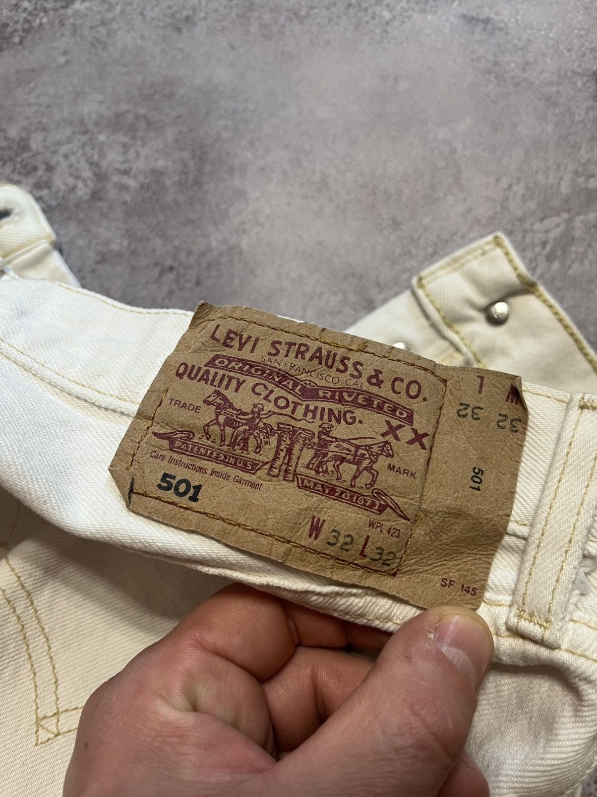 Levi's Vintage Reworked Levi’s 501 denim jeans Size US 32 / EU 48 - 10 Thumbnail