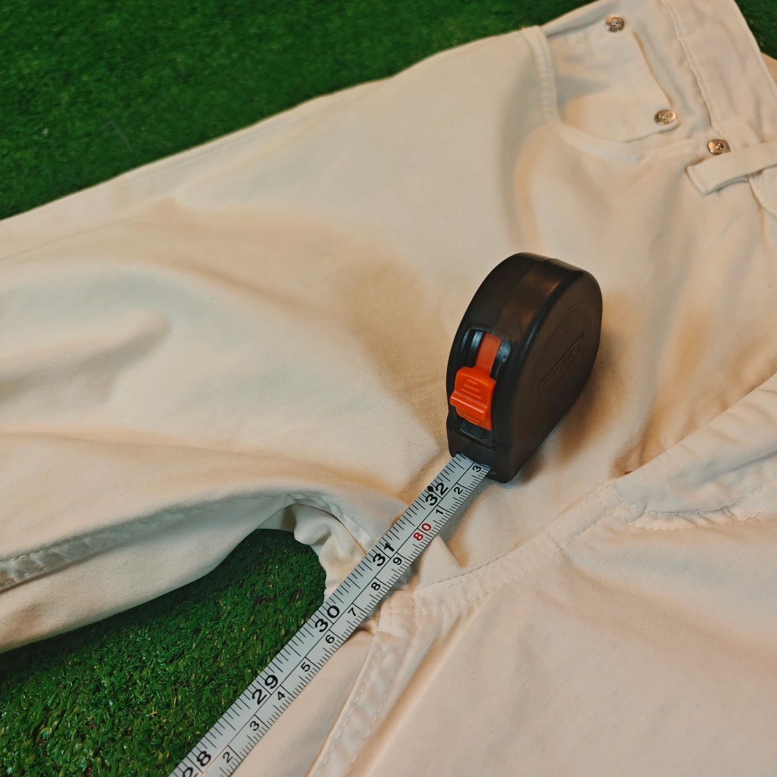 Acne Studios Acne Jeans Womens 31x32 White Flex & Satin straight trousers Size 31" - 15 Thumbnail