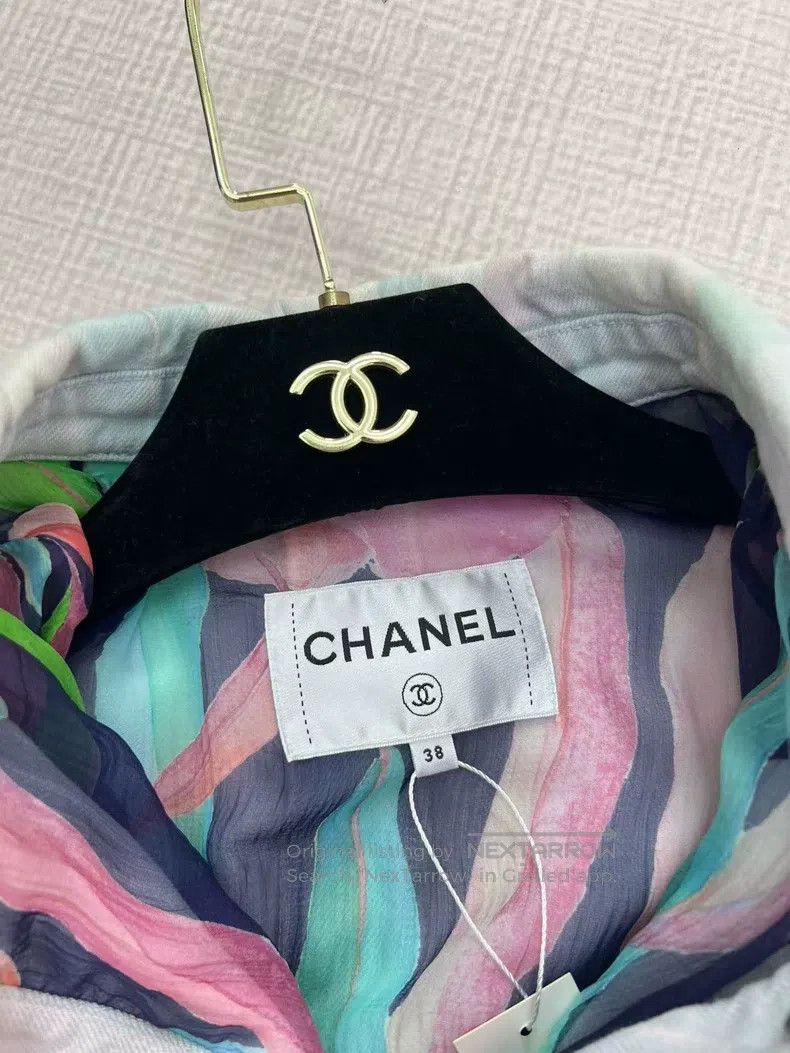 Chanel Chanel Holiday series tie-dyed washed denim jacket Size XS / US 0-2 / IT 36-38 - 5 Thumbnail