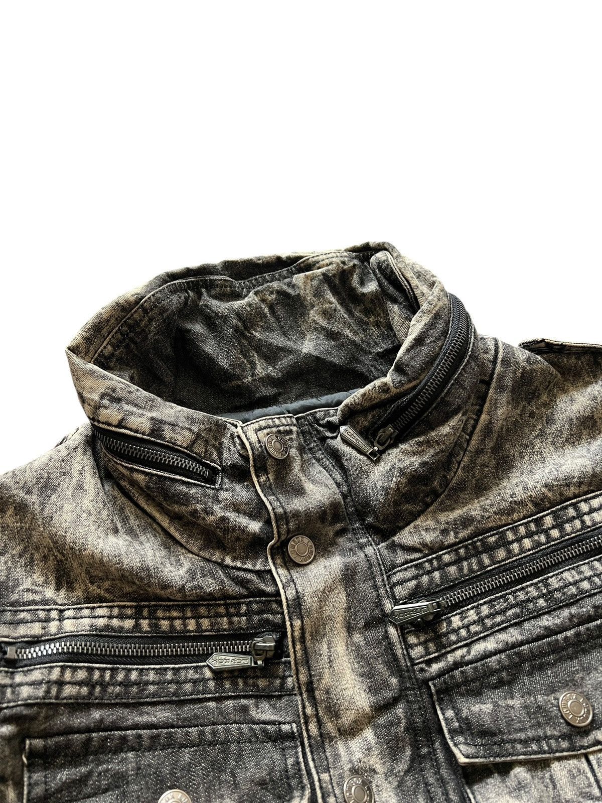 LOWBOX 2000s Lowbox Acid Wash Bono Jacket Size US M / EU 48-50 / 2 - 11 Thumbnail