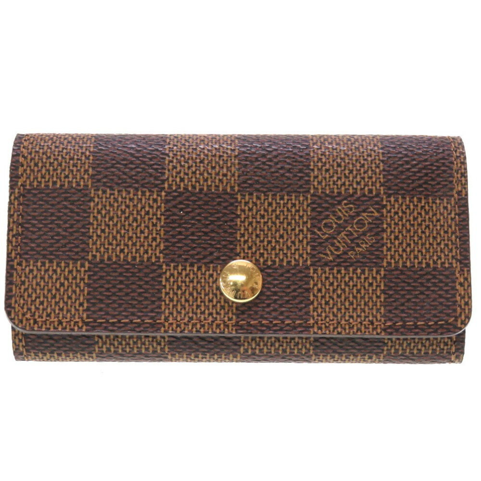 image of Louis Vuitton Multicle 4 N62631 Damier Key Case 0243 5K0243Z5 in Brown, Women's