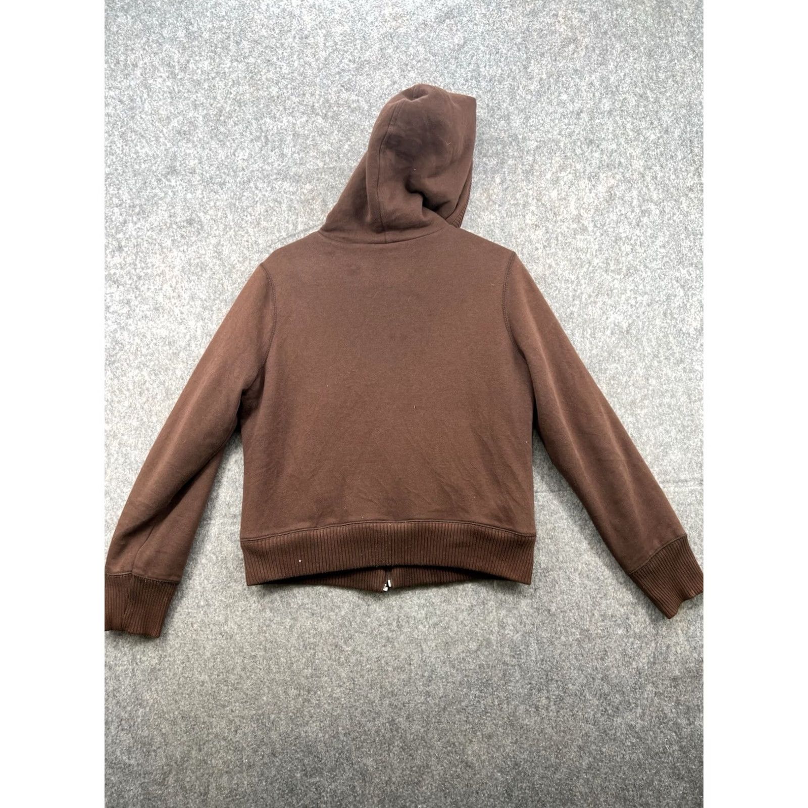 Southpole South Pole Women's Brown Embroidered Logo Lined Zip Hoodie, 2XL, Full Zip, Hooded, Pockets, Crew Neck, Casual, Regular Fit Size XXL / US 16-18 / IT 52-54 - 6 Thumbnail