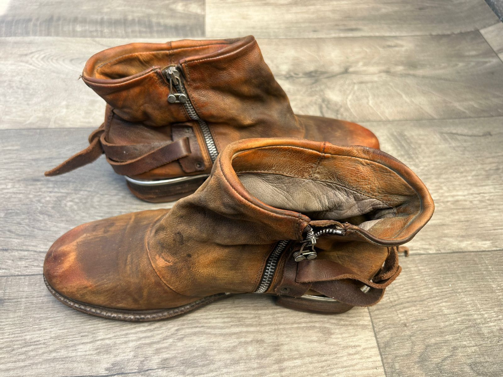 A.S.98 A.S.98 Avant Garde Leather Boots Sz 42 Size US 9 / EU 42 - 6 Thumbnail
