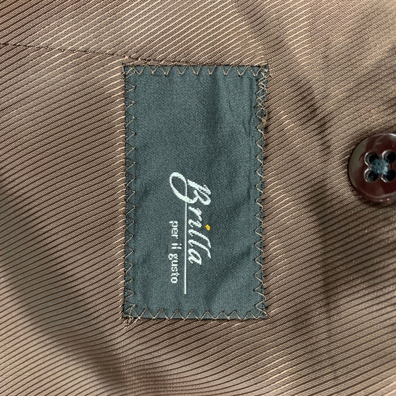 Other Brown & Beige Herringbone Wool Single Breasted Sport Coat Size 34R - 8 Thumbnail