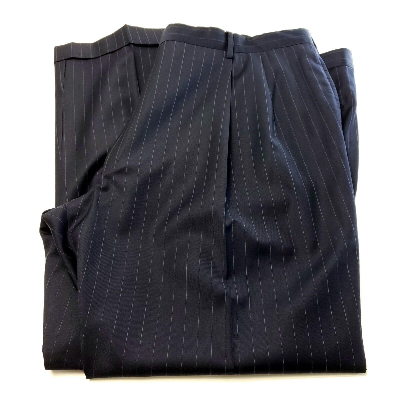 Jos. A. Bank Jos A Bank Signature Gold Wool 2 Button 2 Piece Suit 48L Blu Size 48L - 3 Thumbnail