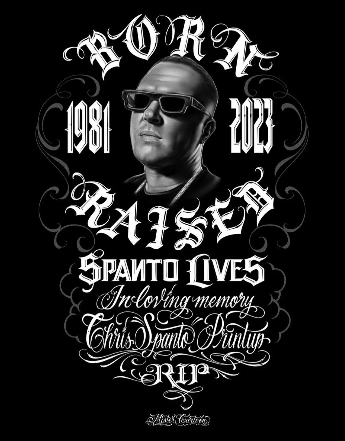 Born X Raised Born X Raised x Mister Cartoon “Spanto Lives” T-Shirt XL Size US XL / EU 56 / 4 - 5 Thumbnail