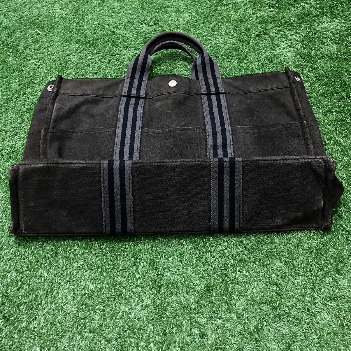 Other HERMES 'Fourre Tour' MM Canvas Tote Bag Black FRANCE Size ONE SIZE - 4 Thumbnail