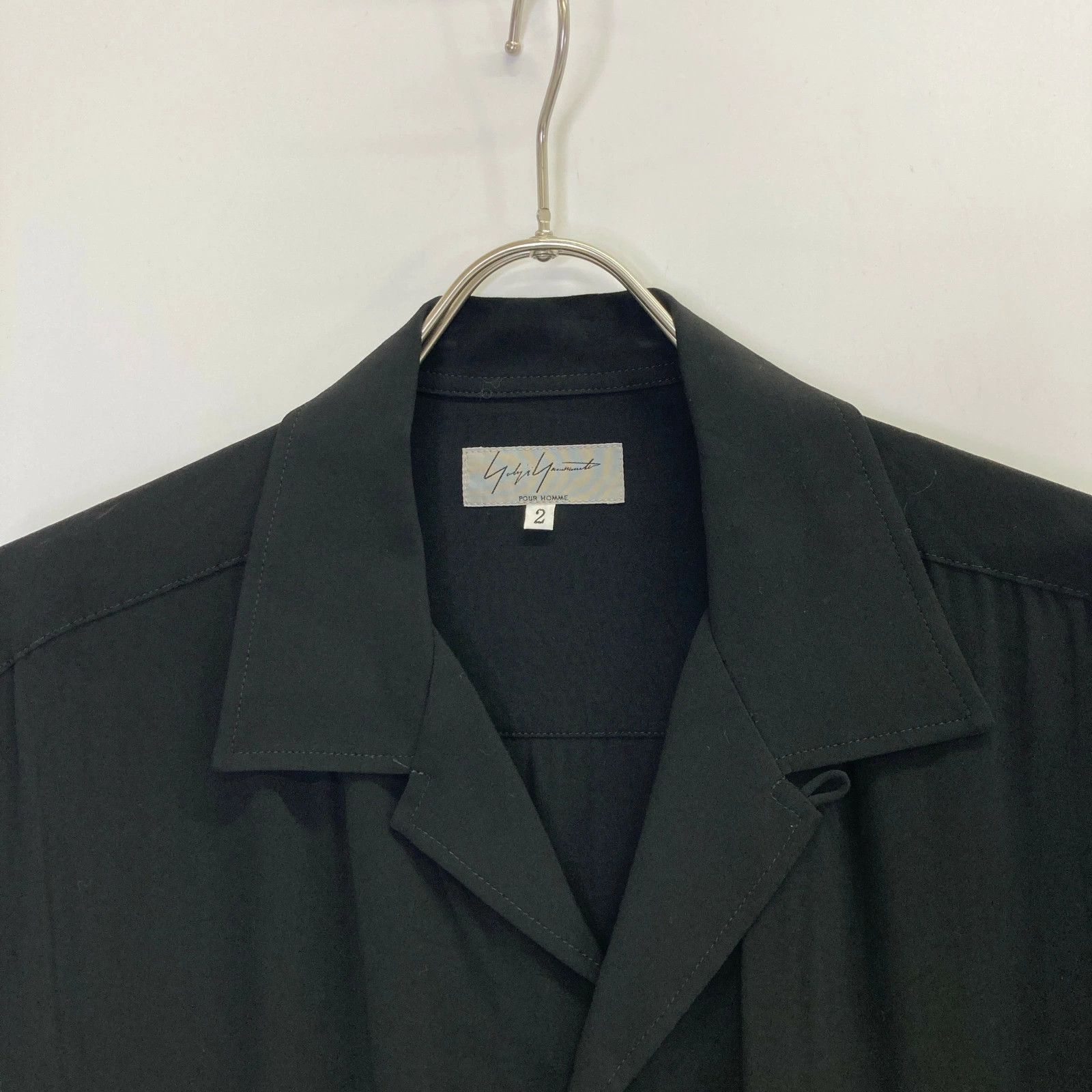 Yohji Yamamoto yohji yamamoto pour homme open collar long shirt Size US M / EU 48-50 / 2 - 1 Thumbnail