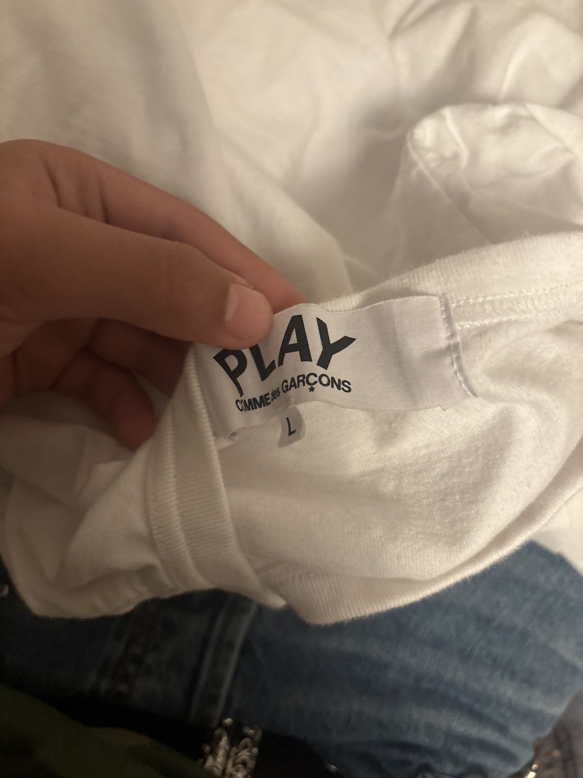 Comme des Garcons PLAY CDG PLAY LONGSLEEVE SIZE LARGE FITS LIKE A SMALL-MEDIUM Size US S / EU 44-46 / 1 - 5 Thumbnail