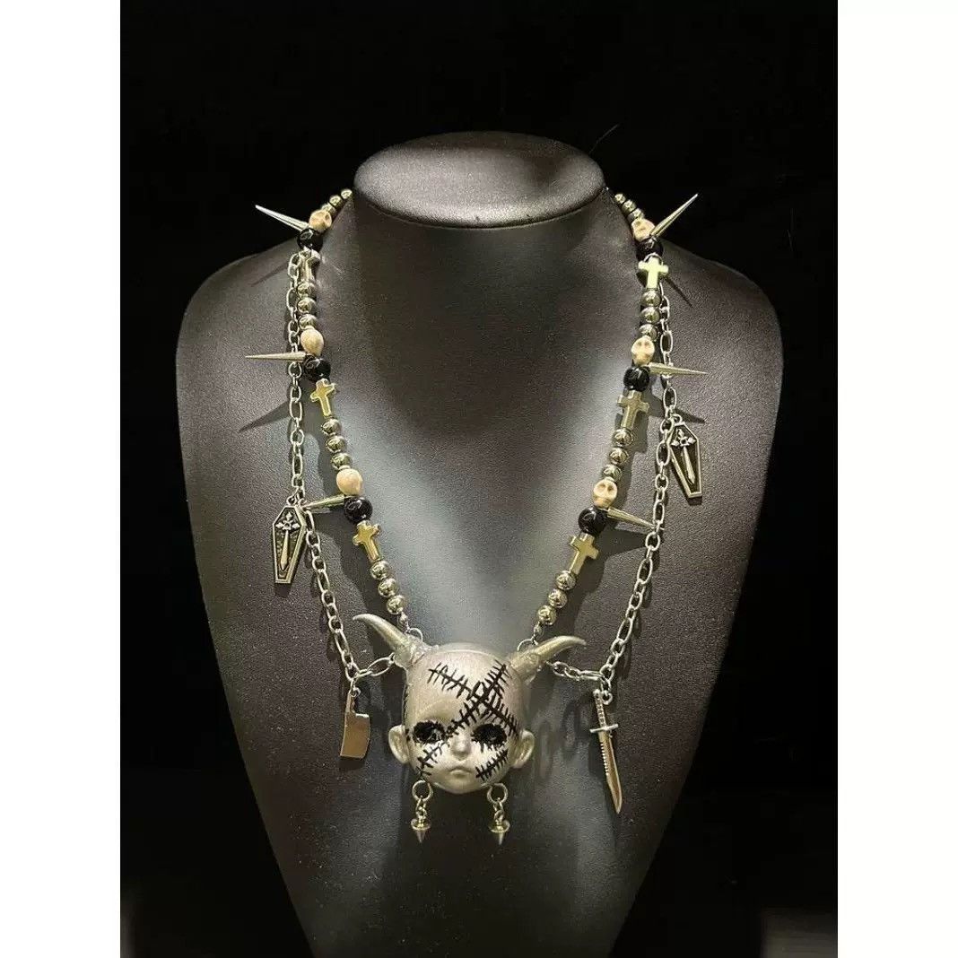 Japanese Brand × Vintage Retro punk necklace Size ONE SIZE - 4 Thumbnail