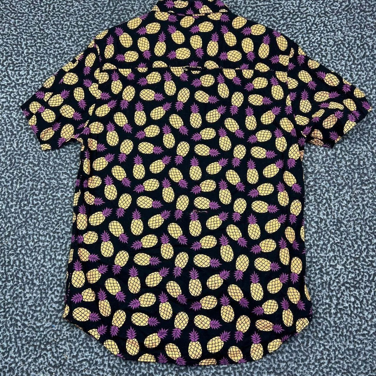 StraightFaded Straight Faded Button Up Shirt Men Pineapple Print Black M Size US M / EU 48-50 / 2 - 2 Thumbnail