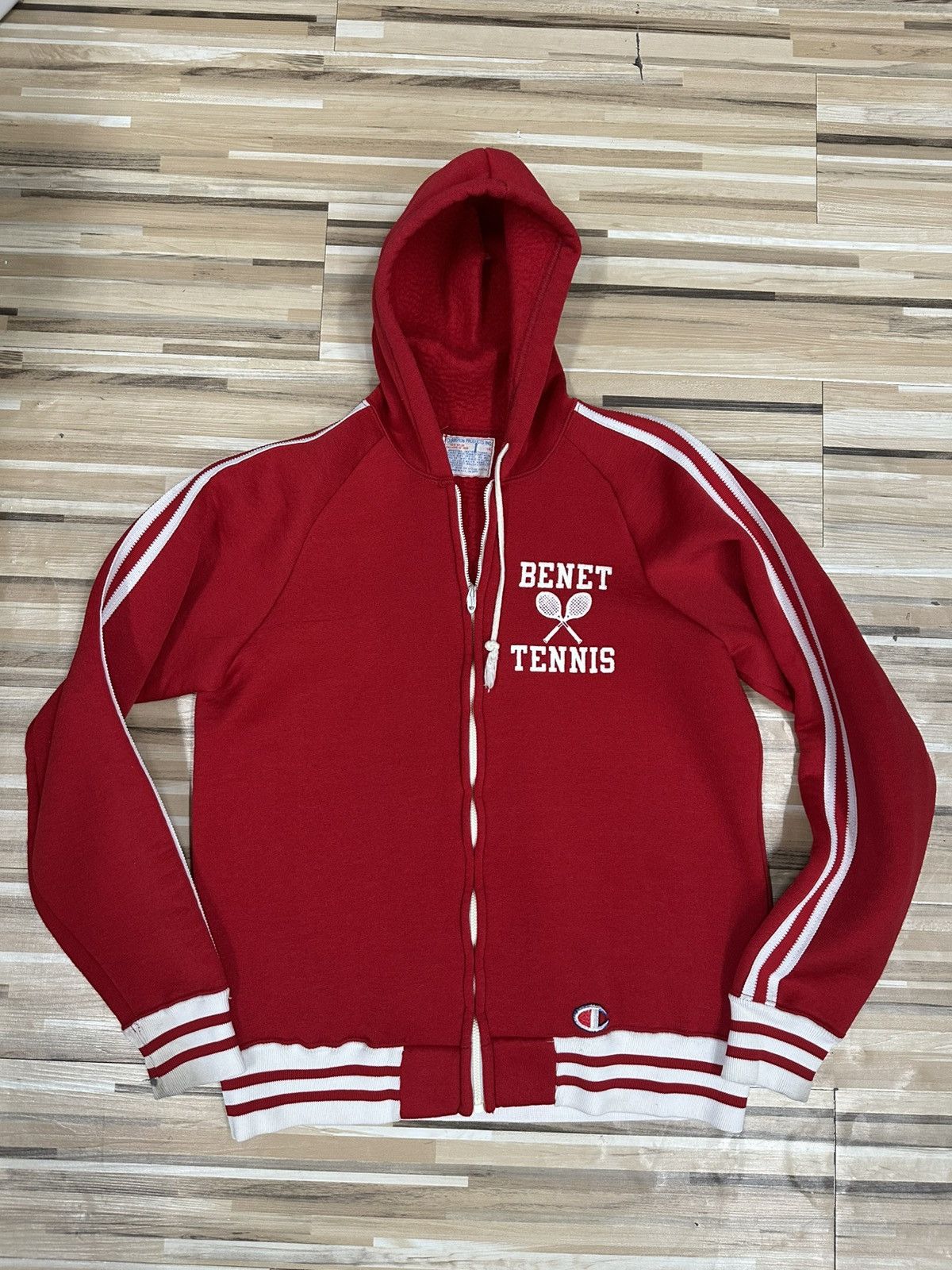 Champion Vintage 60s Champion Products BENET Tennis Nylon Hoodie Size US S / EU 44-46 / 1 - 1 Thumbnail