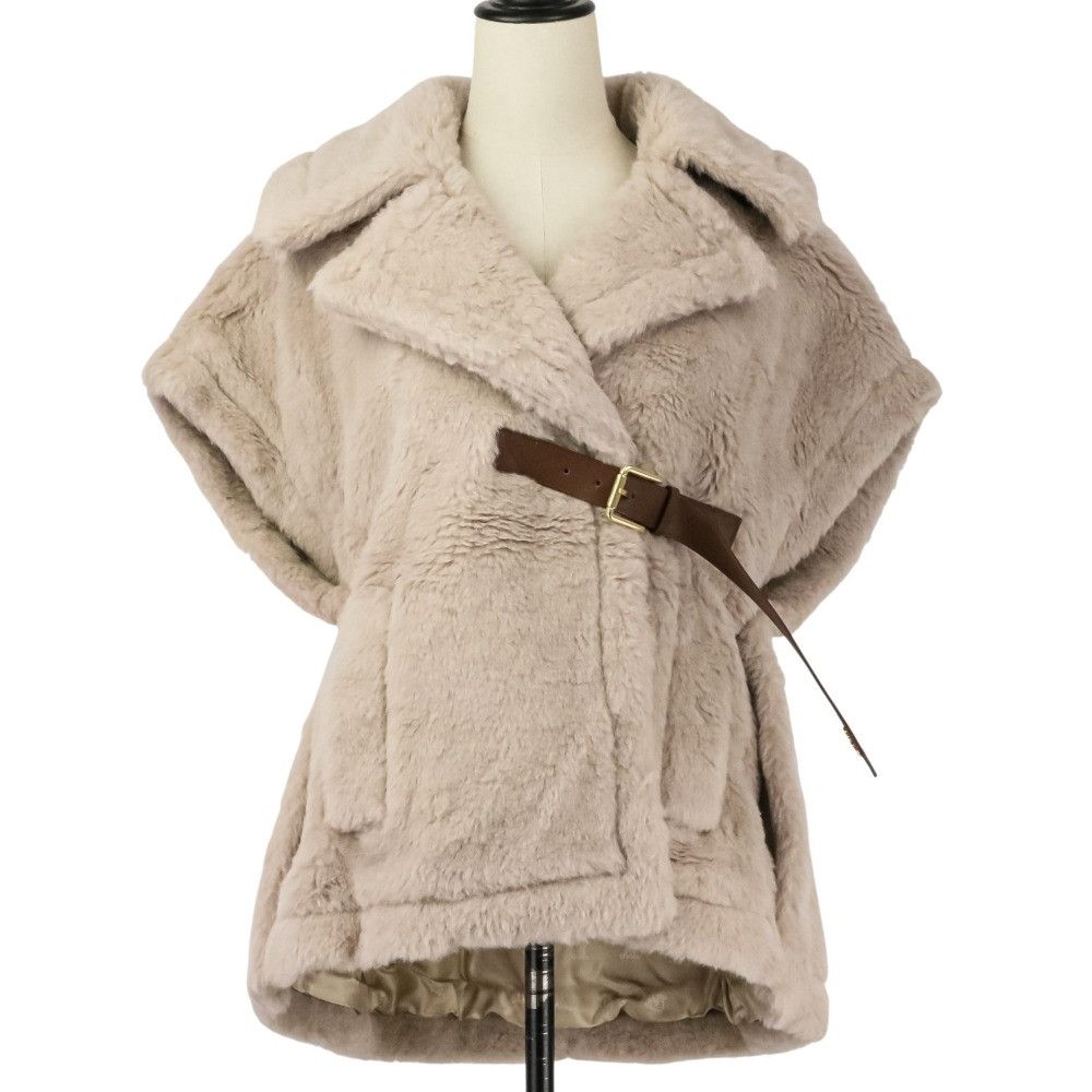 Max Mara Max Mara Max Mara NEWABAVO1 Alpaca Cape Coat Fur Outerwear NEWABAVO1 DUTY FREE for USA Size ONE SIZE - 1 Thumbnail