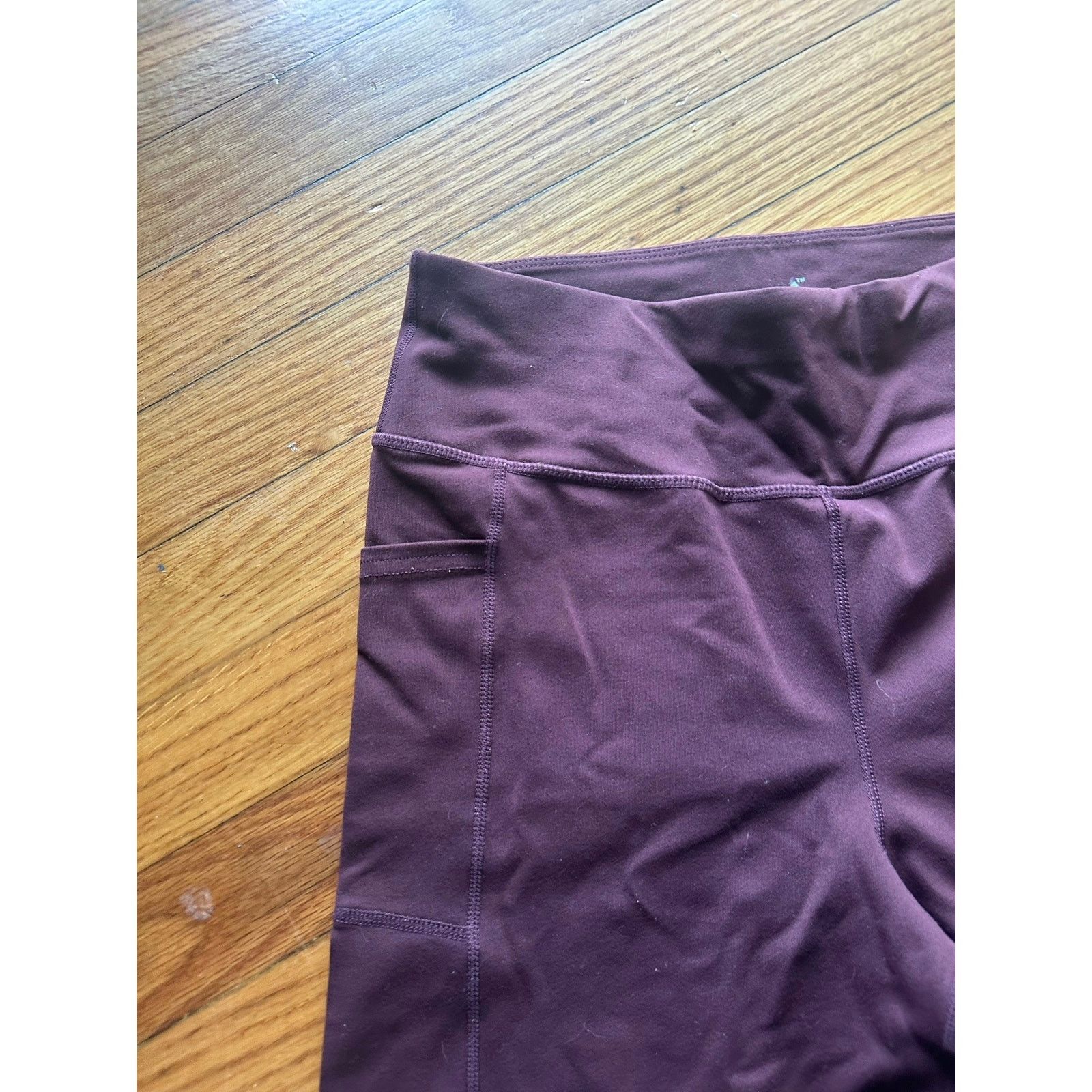 SKECHERS Skechers Go Walk High-Waisted Straight-Leg Yoga Pants Plum Size 28" / US 6 / IT 42 - 3 Thumbnail