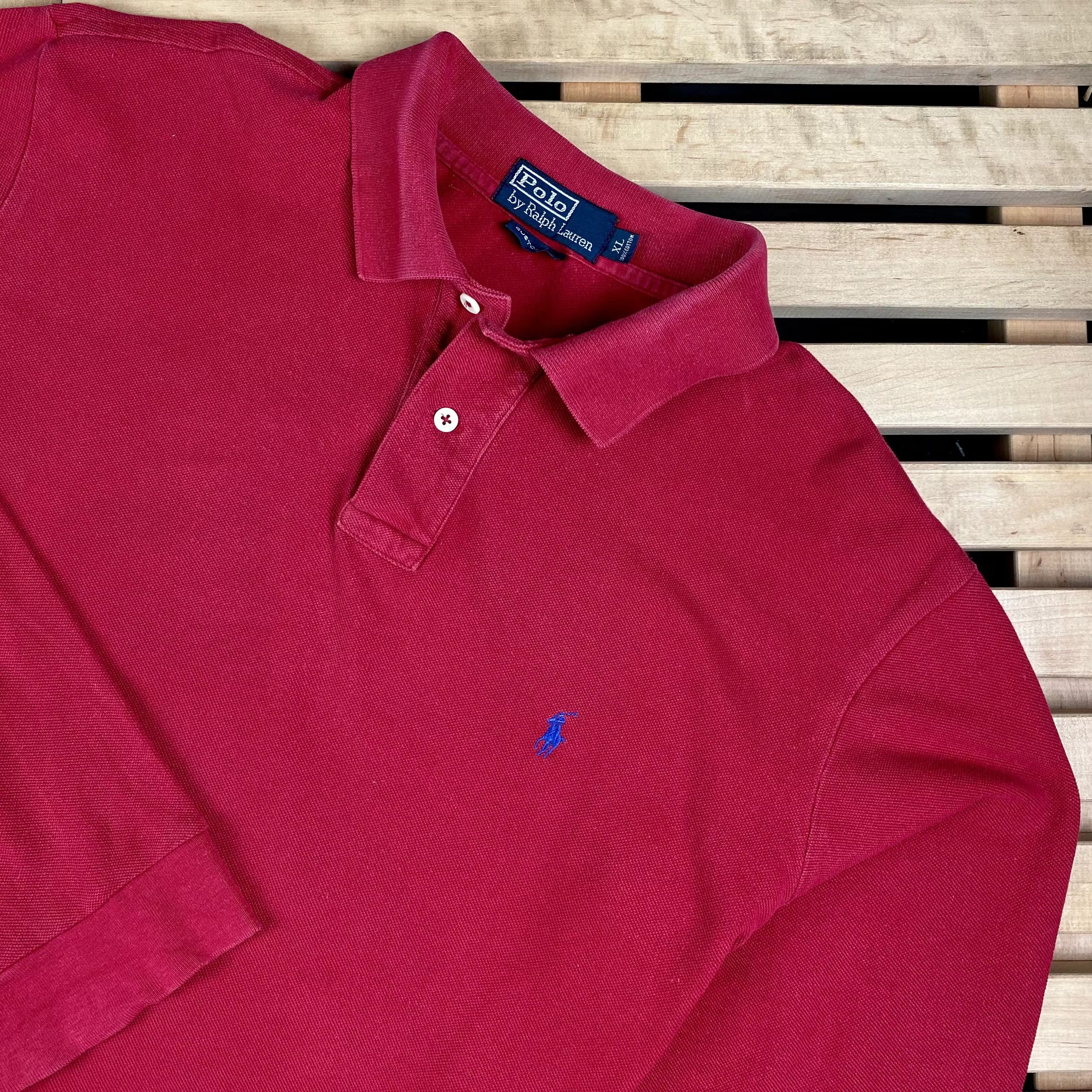 Polo Ralph Lauren × Ralph Lauren × Vintage Mens Polo Long Sleeve Ralph Lauren Vintage Size XL Size US XL / EU 56 / 4 - 2 Thumbnail