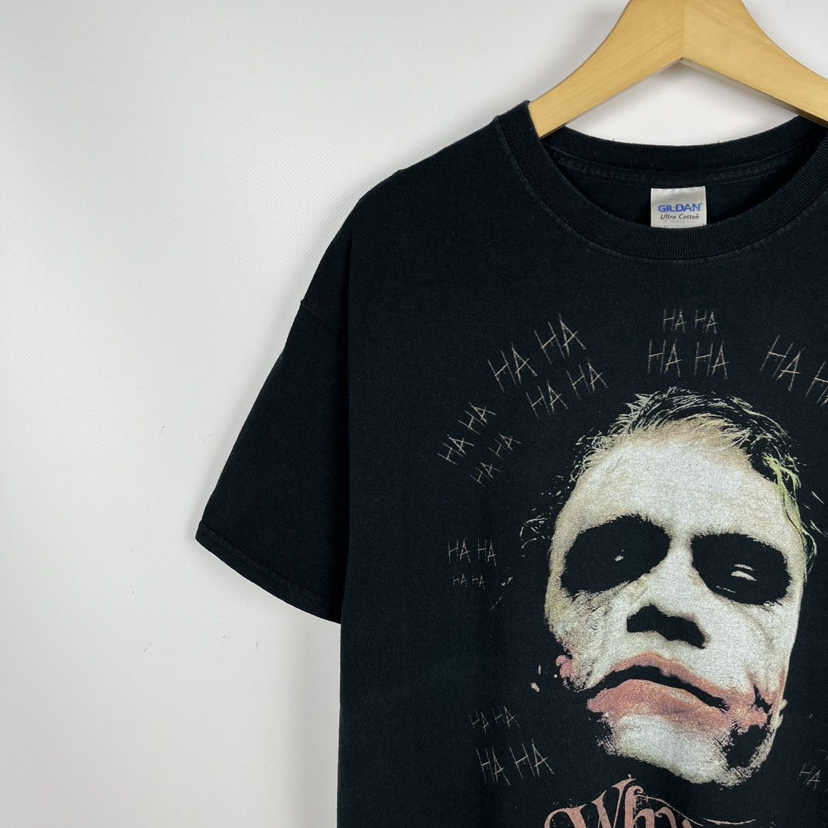 DC Comics × Vintage Vintage Joker “ Why So Serious? ” rare Dc movie tee 00’s Size US L / EU 52-54 / 3 - 3 Thumbnail