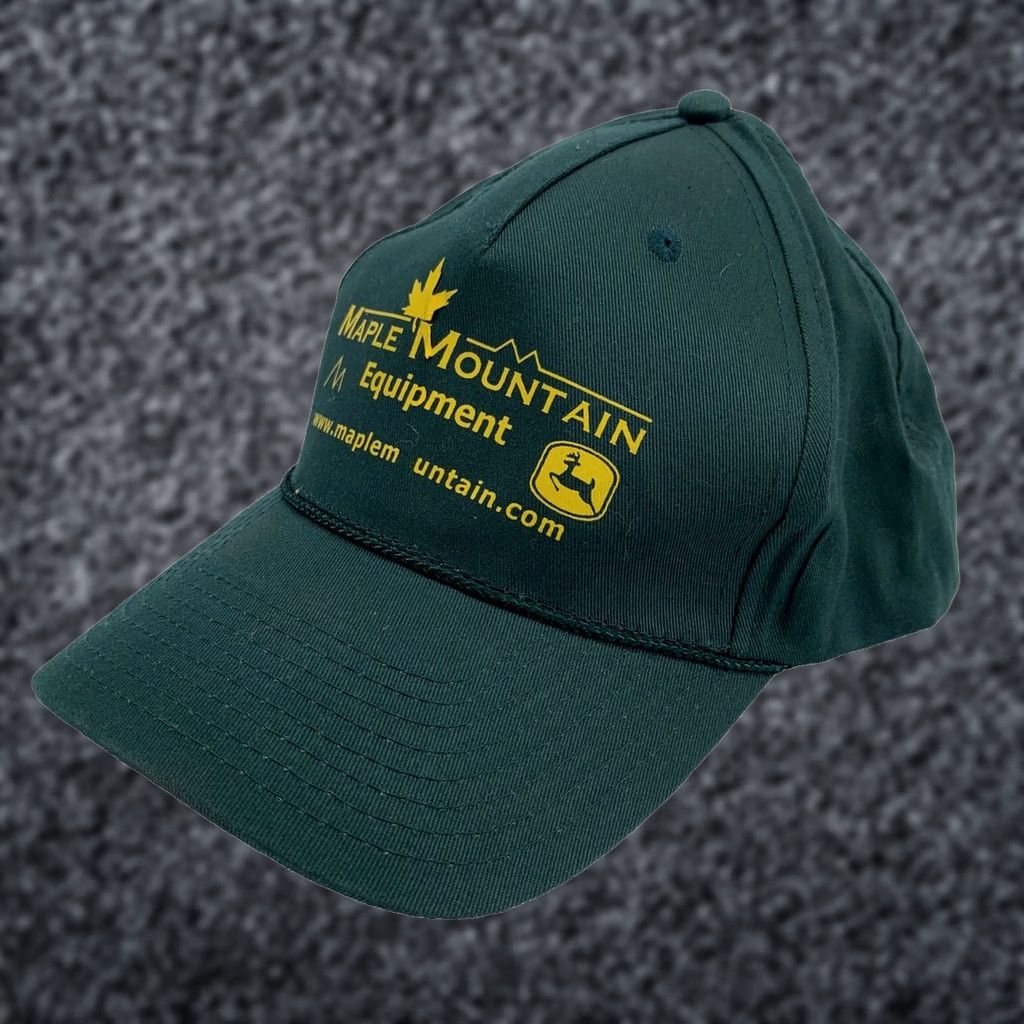 Vintage RCC Koozie Maple Mountain Farm Equipment Adjustable Baseball Cap Men Green Mens Cap Adjustable Green Shirtless? Size ONE SIZE - 1 Thumbnail