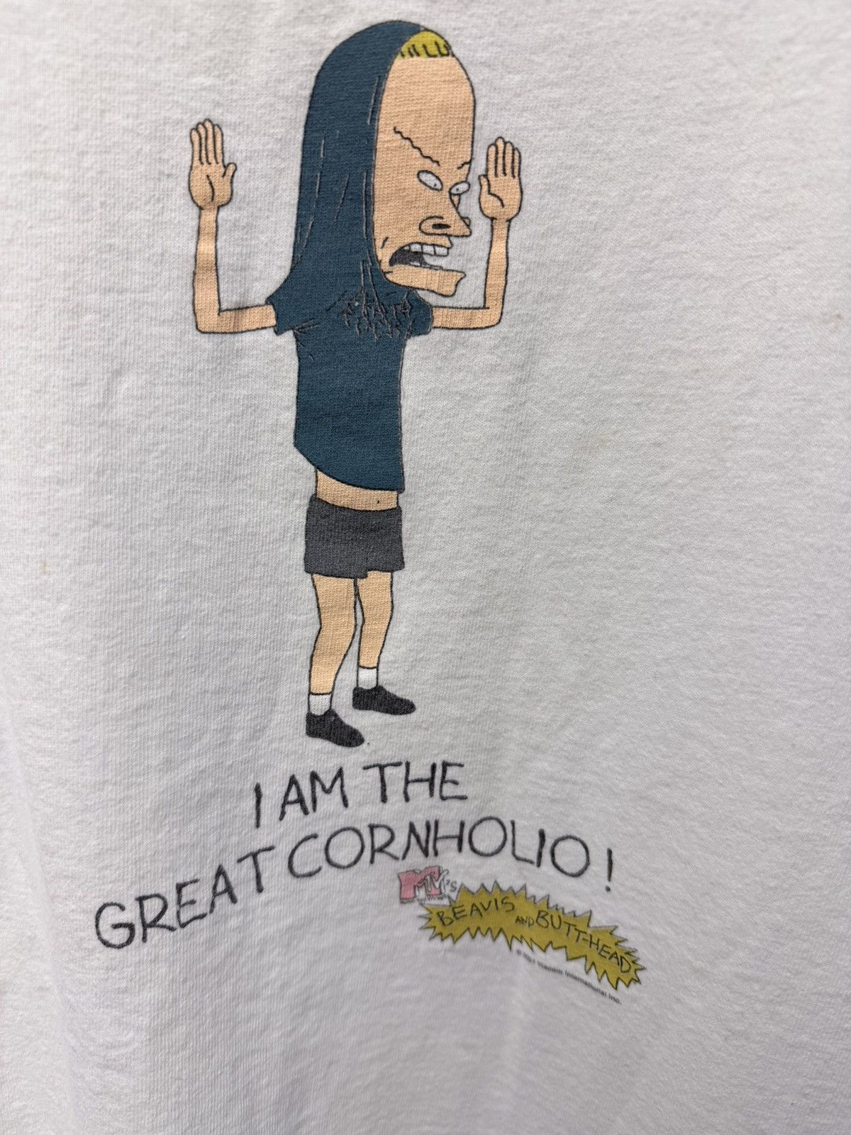 Changes Beavis and Butthead “Cornholio” Vintage Promo Ringer Tee Size US XL / EU 56 / 4 - 1 Thumbnail